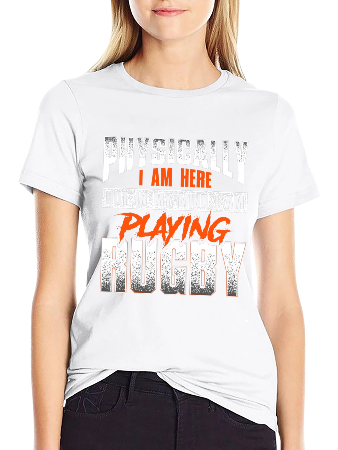 Rugby Mindset Graphic Tee - Black Cotton T-Shirt