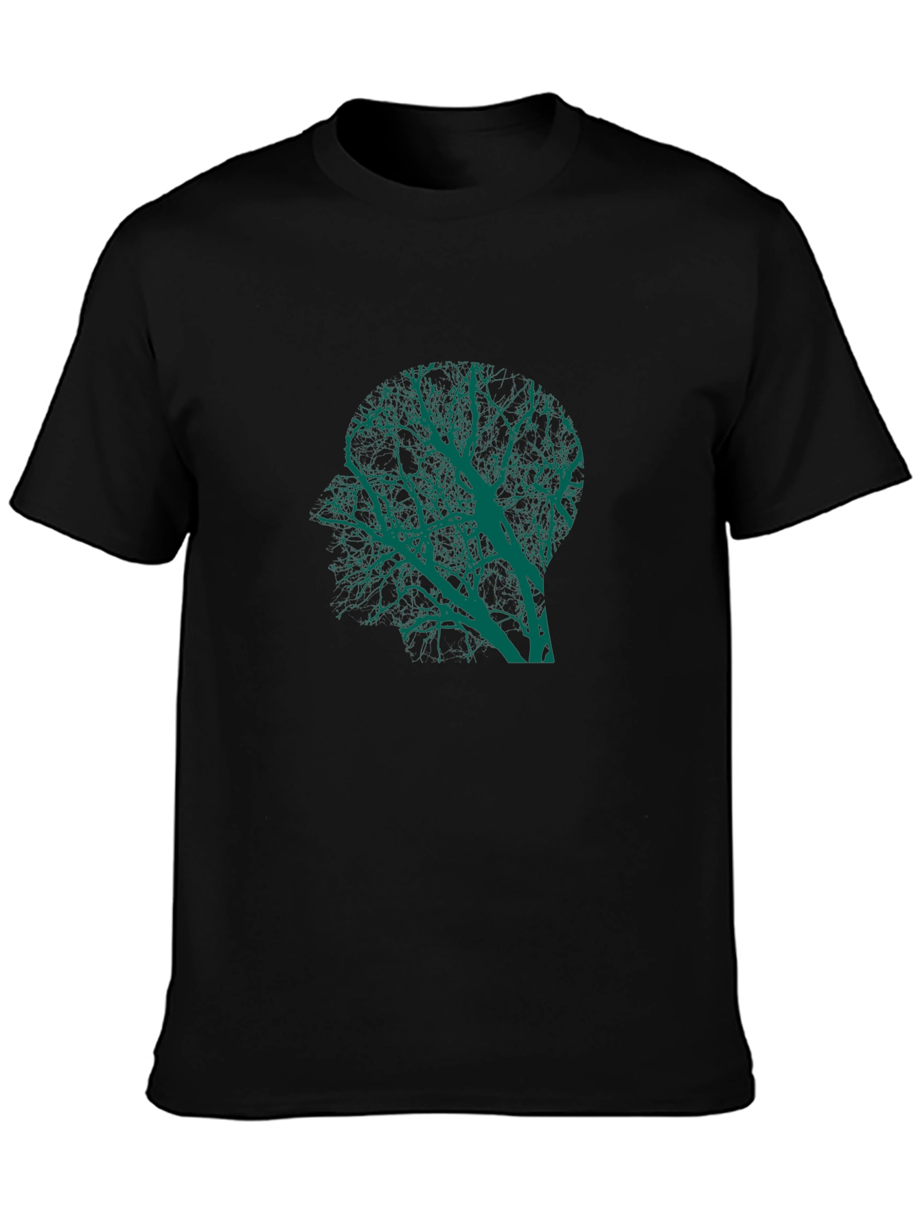 Tree Silhouette Black Graphic Tee
