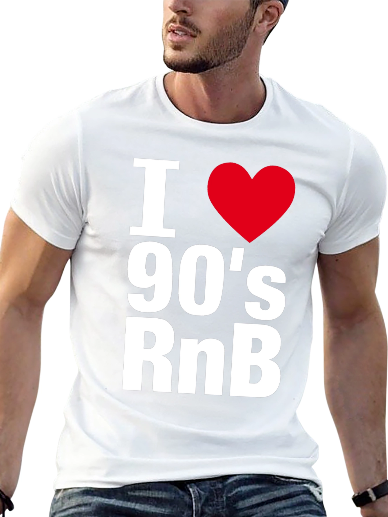 I Heart 90s RnB Black T-Shirt