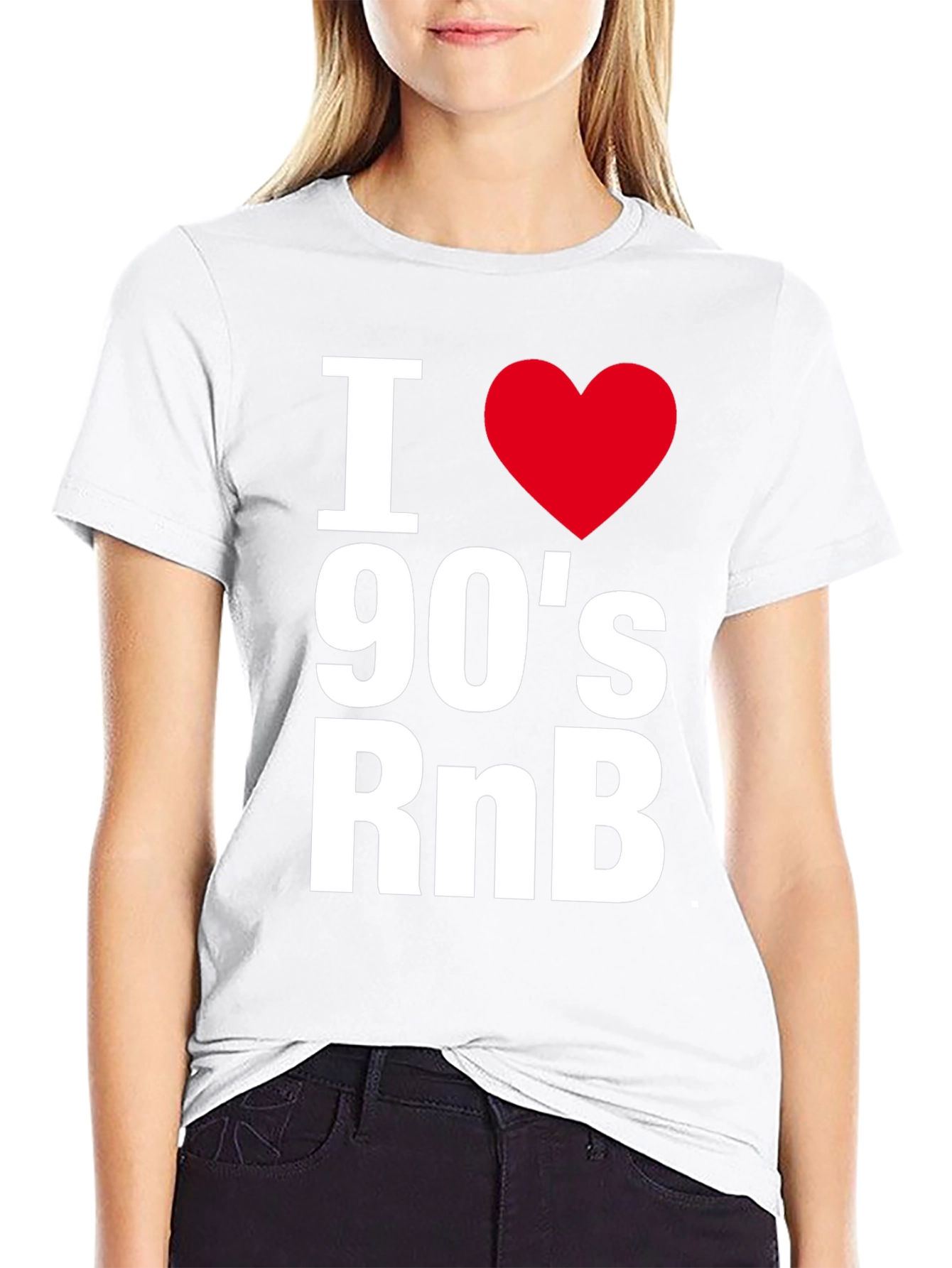 I Heart 90s RnB Black T-Shirt