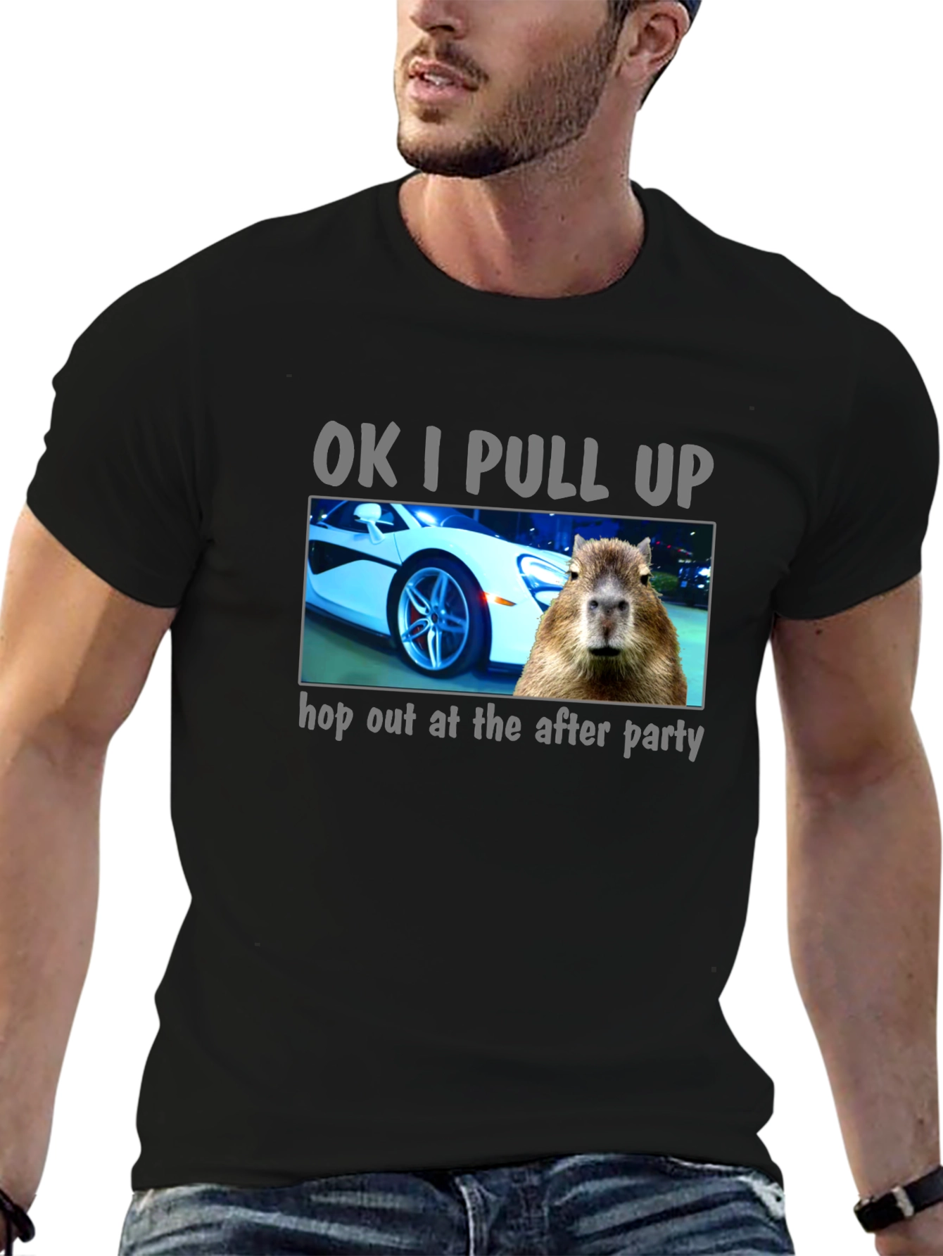 OK I Pull Up Capybara T-Shirt