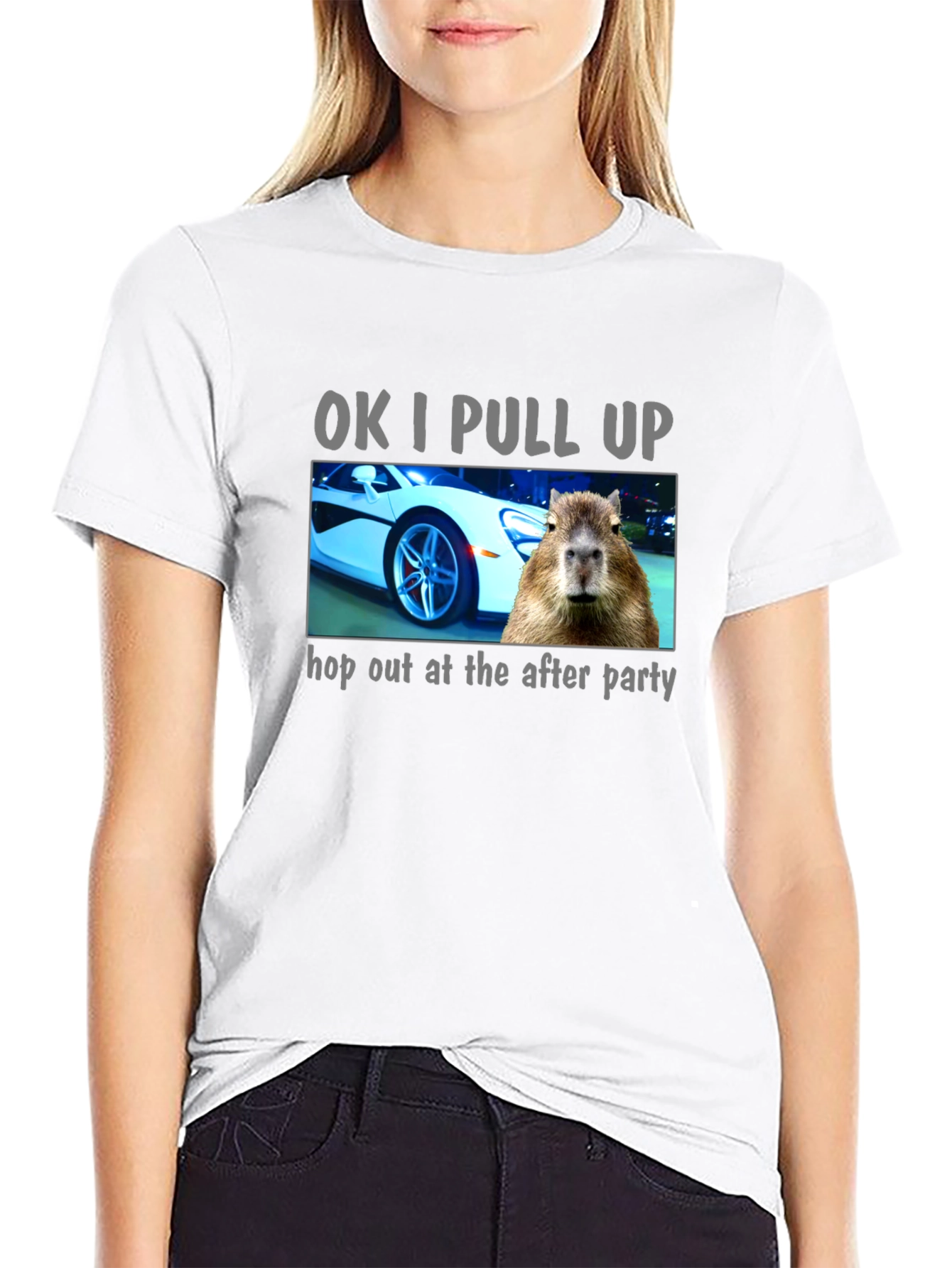 OK I Pull Up Capybara T-Shirt