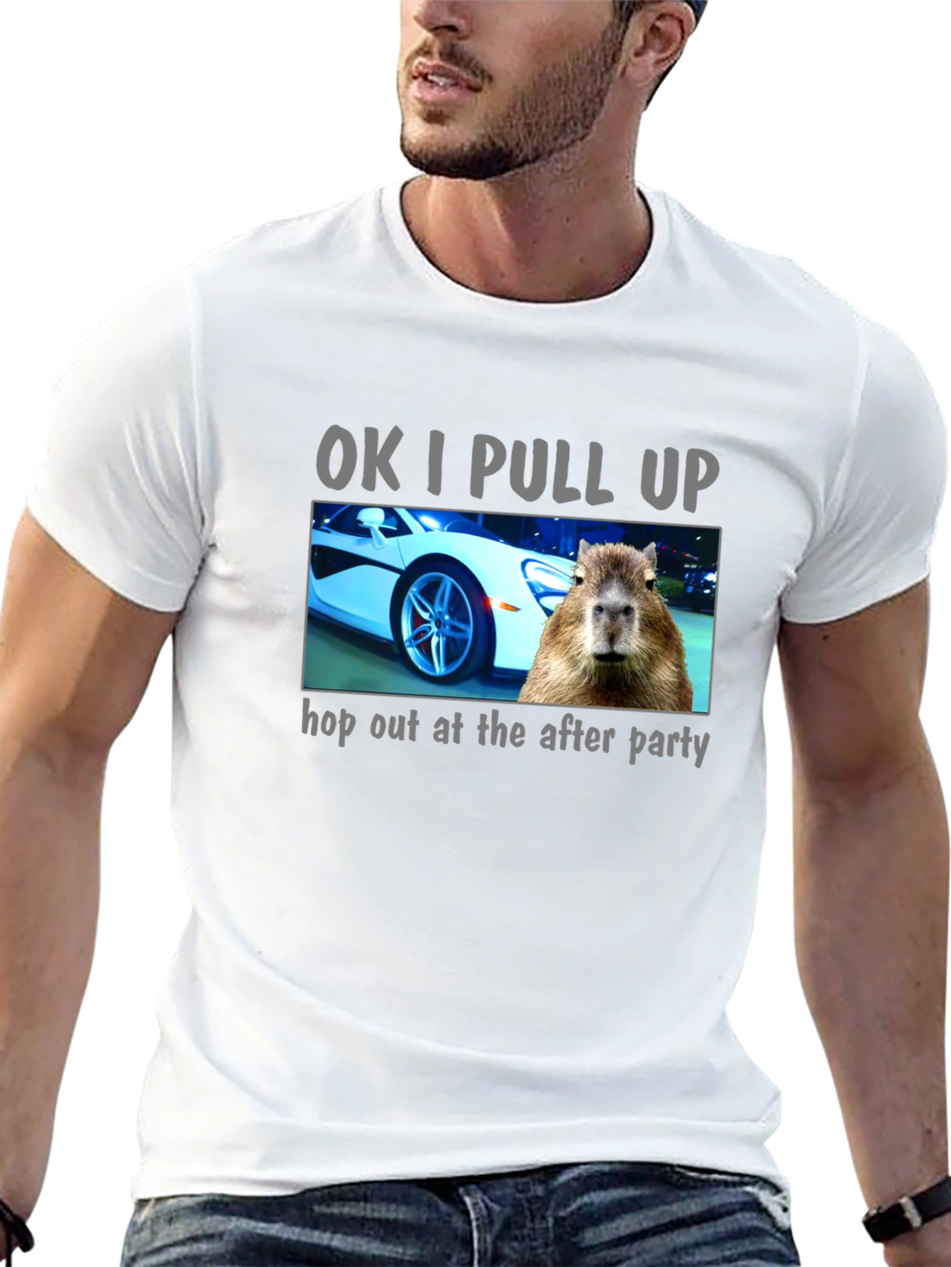 OK I Pull Up Capybara T-Shirt