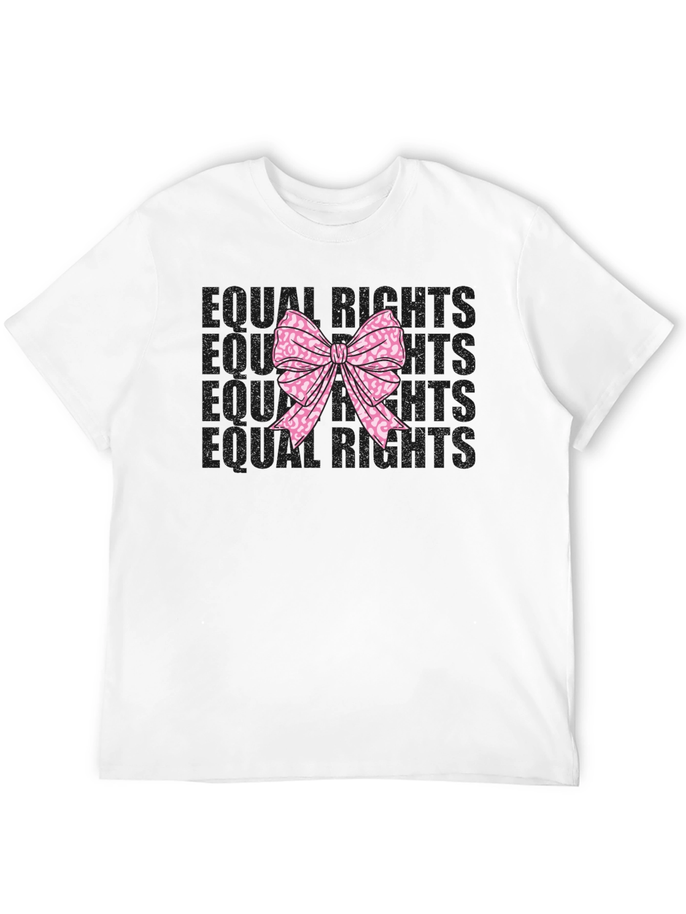 Equal Rights Pink Leopard Bow T-Shirt