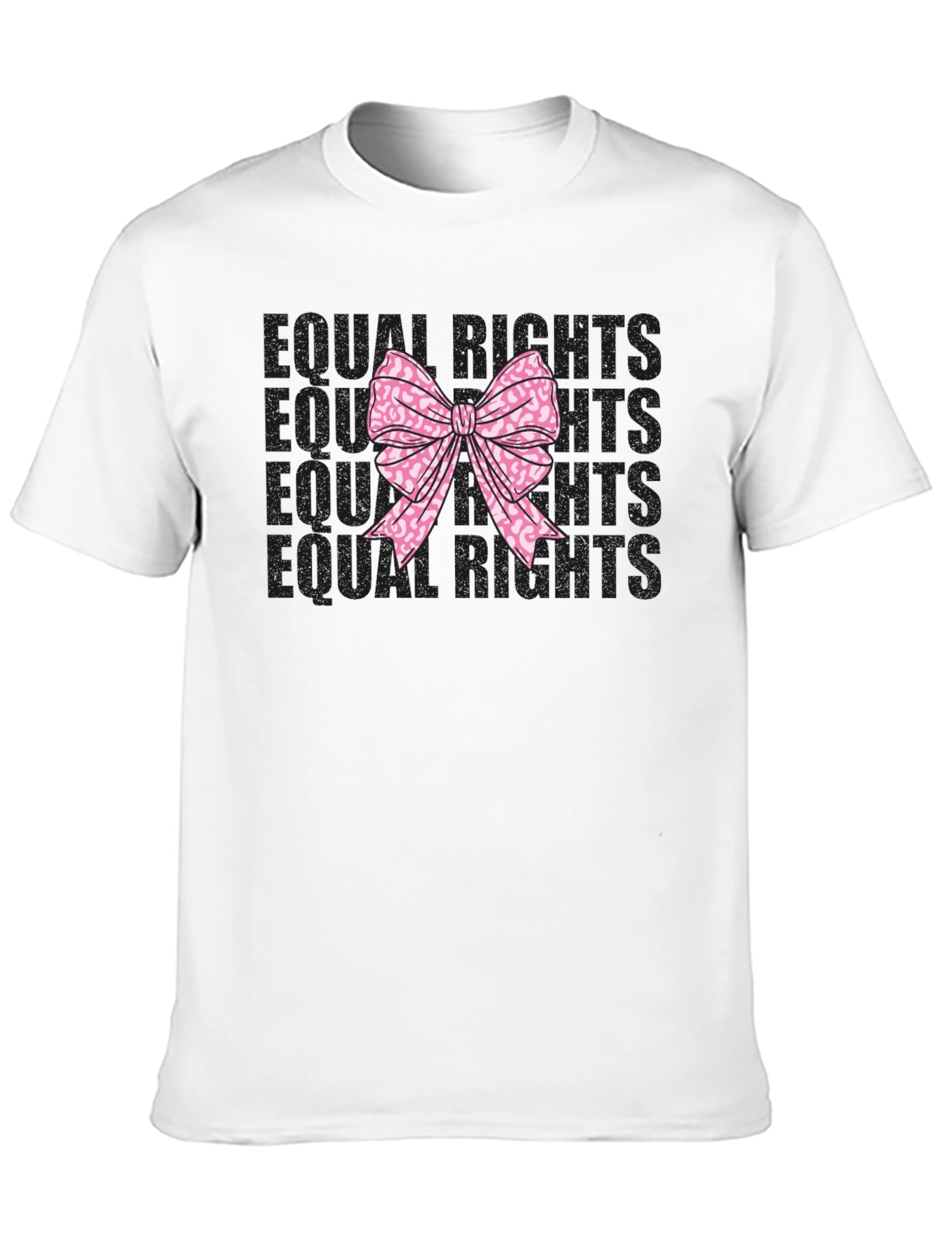 Equal Rights Pink Leopard Bow T-Shirt
