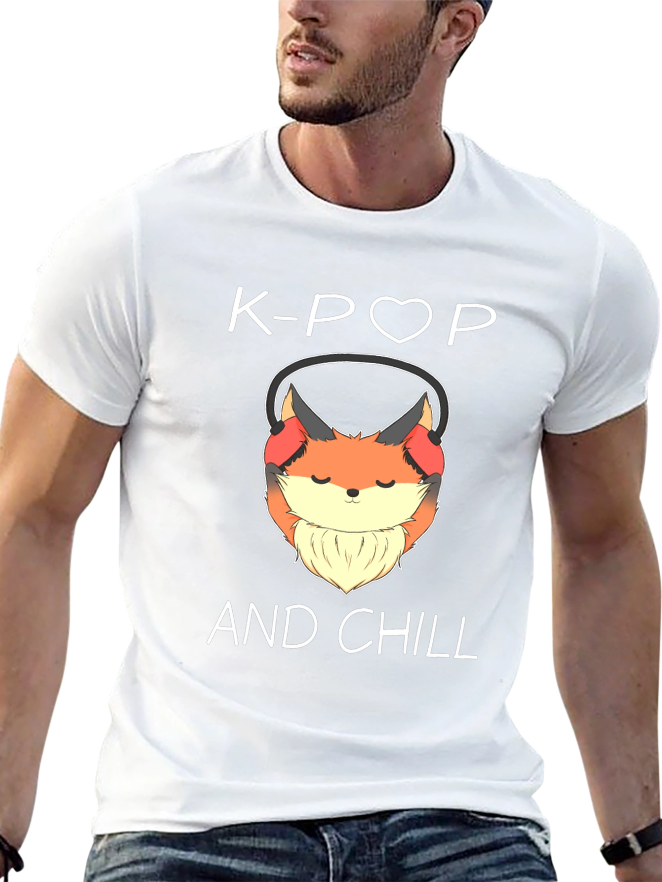 K-Pop & Chill Fox Graphic Tee