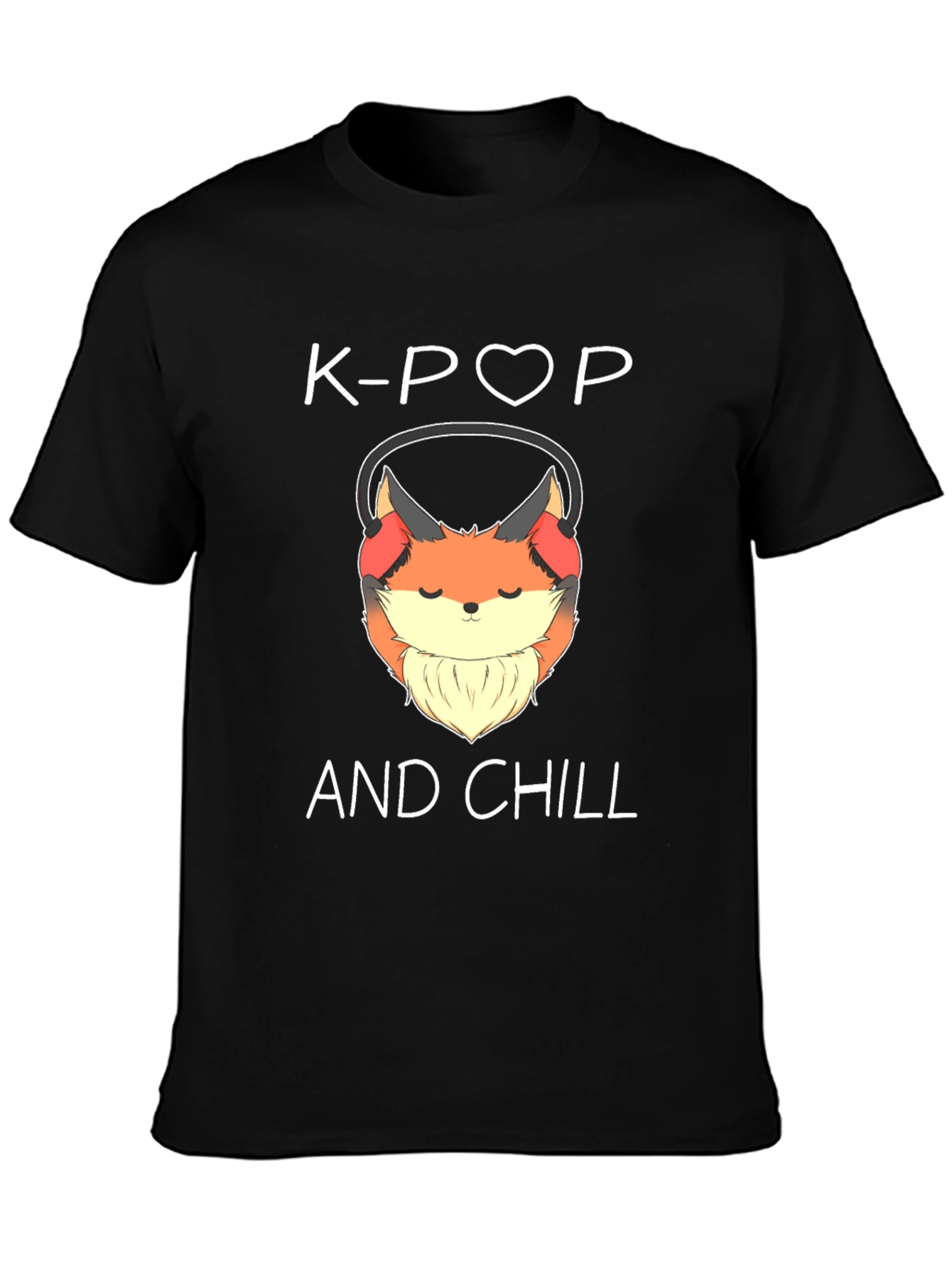 K-Pop & Chill Fox Graphic Tee