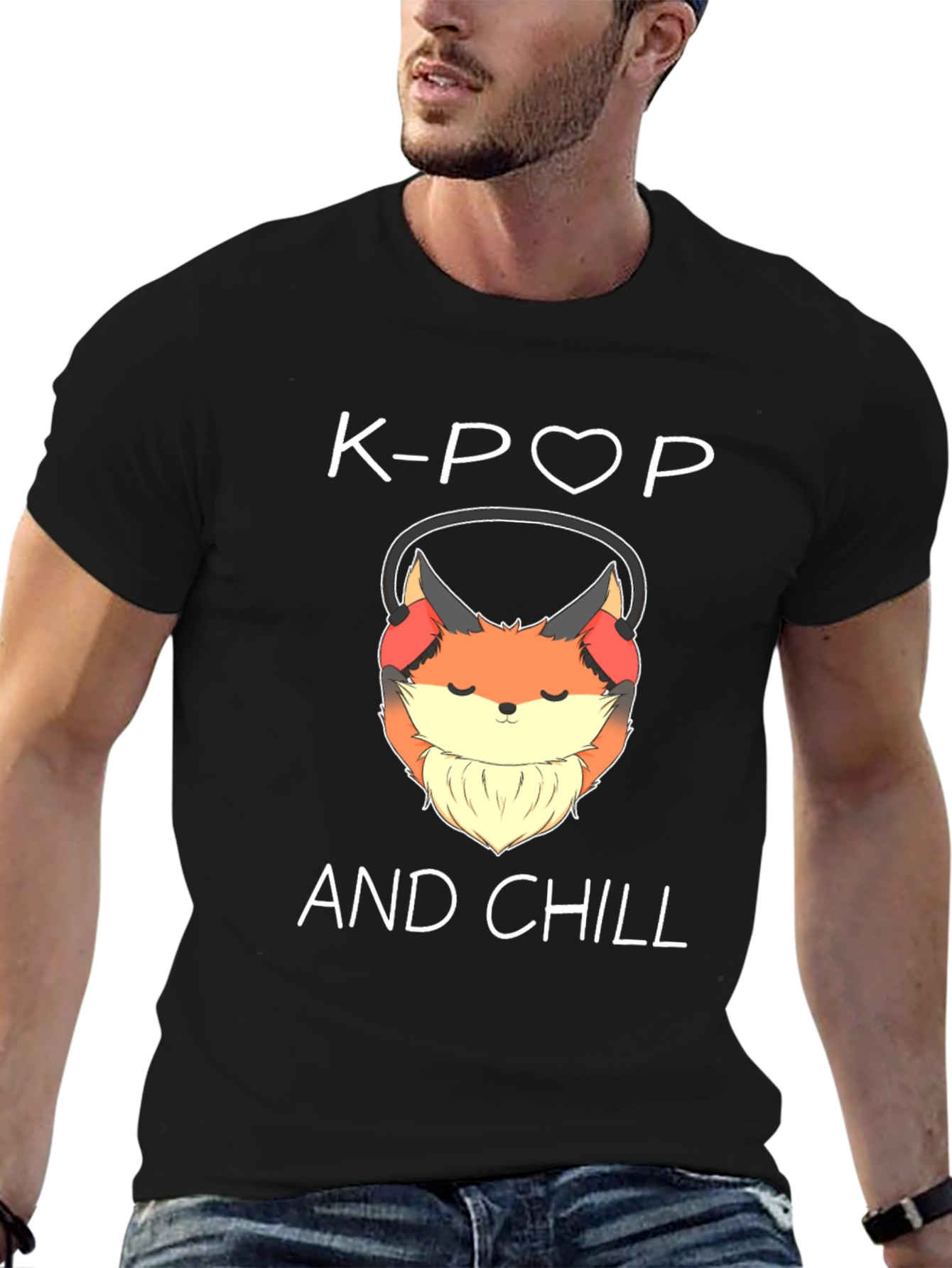 K-Pop & Chill Fox Graphic Tee