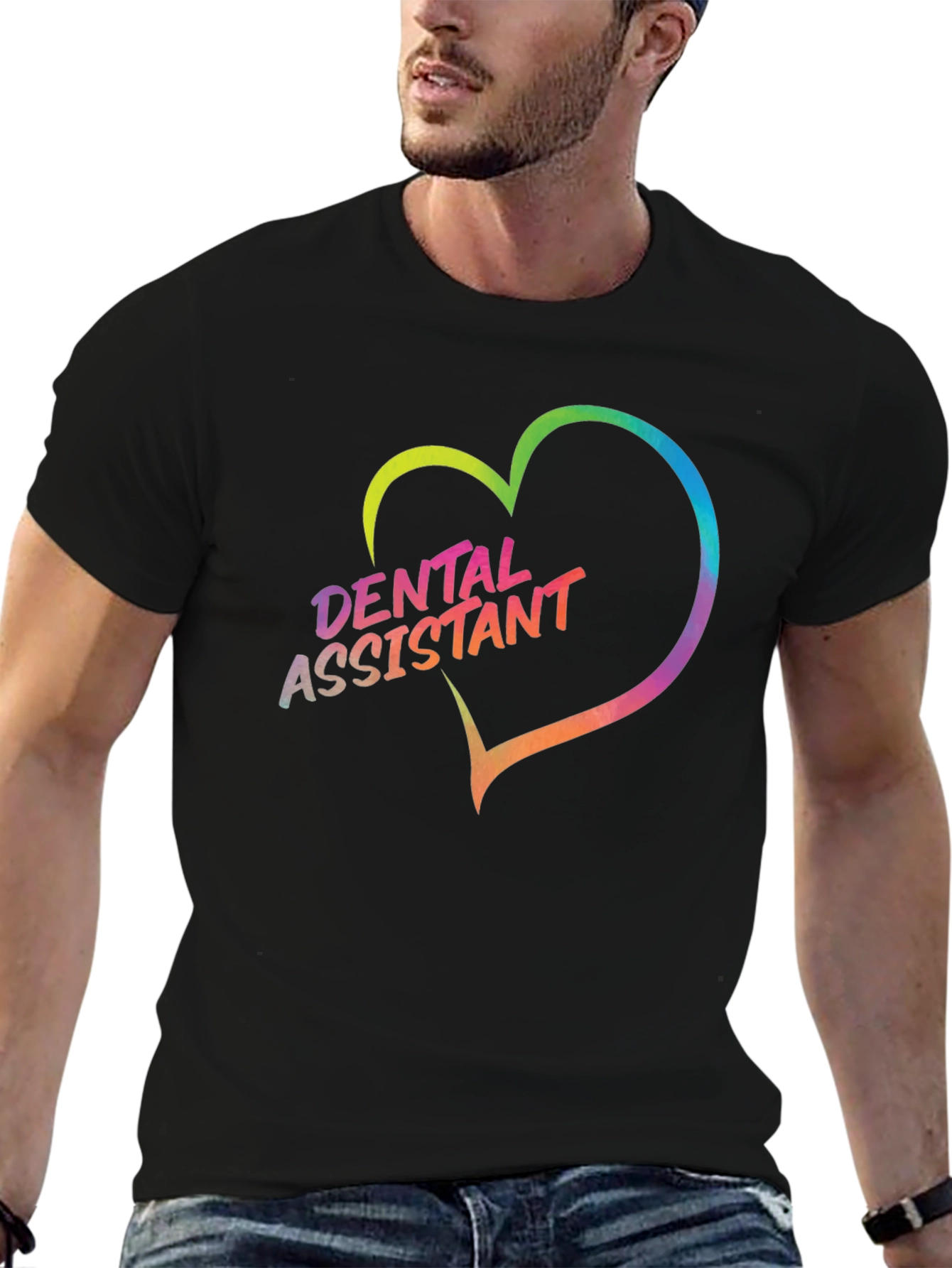 Dental Assistant Heart Graphic Tee