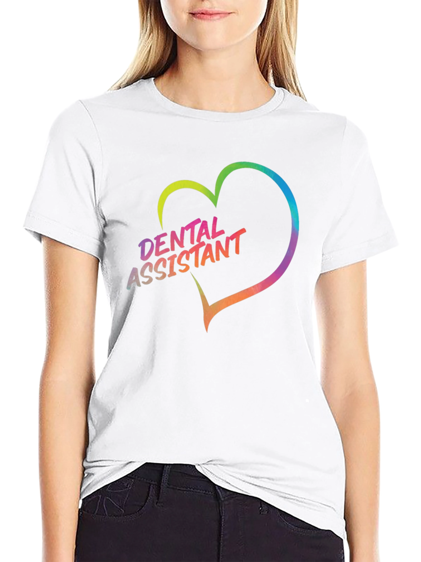 Dental Assistant Heart Graphic Tee