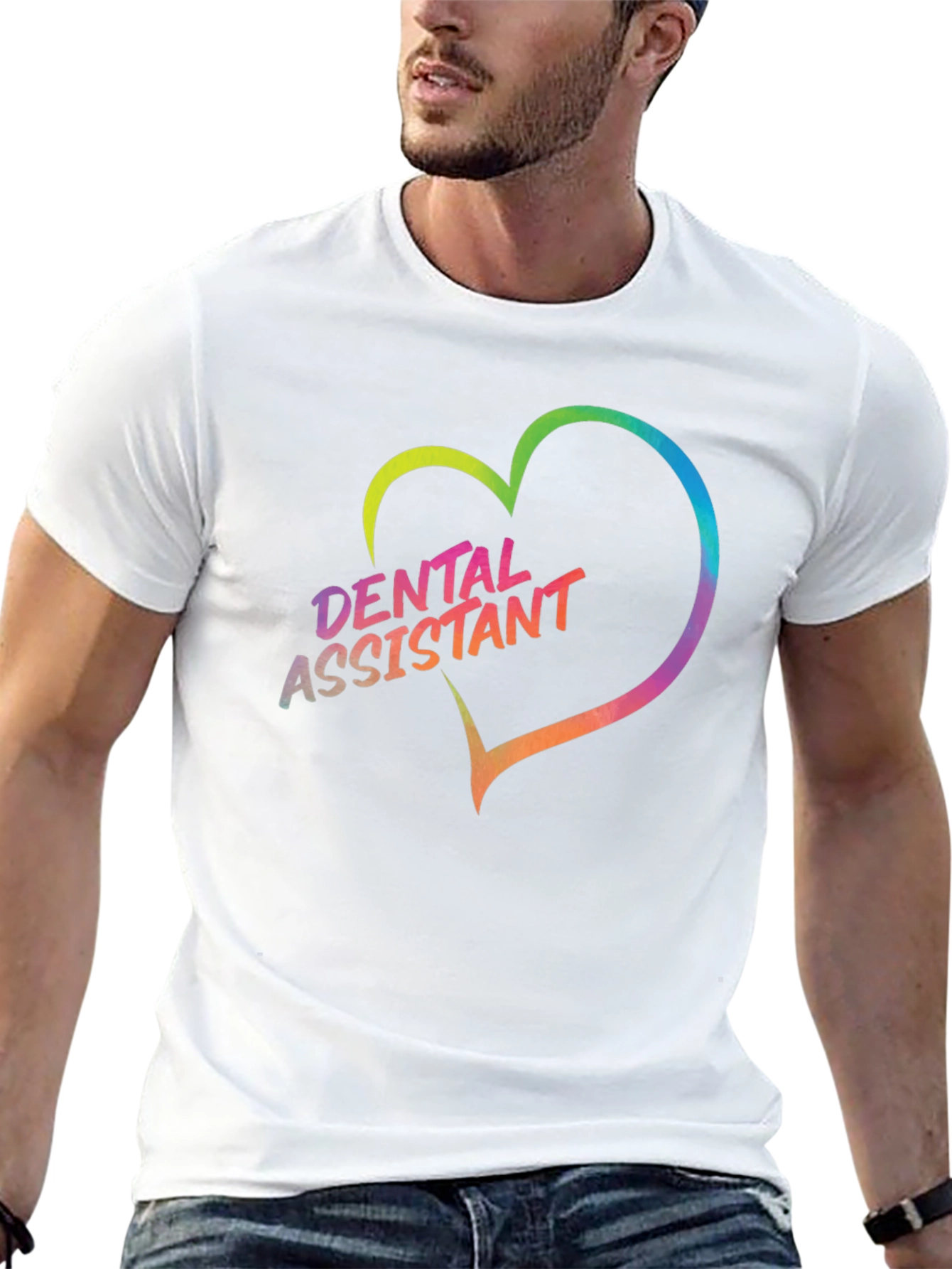 Dental Assistant Heart Graphic Tee