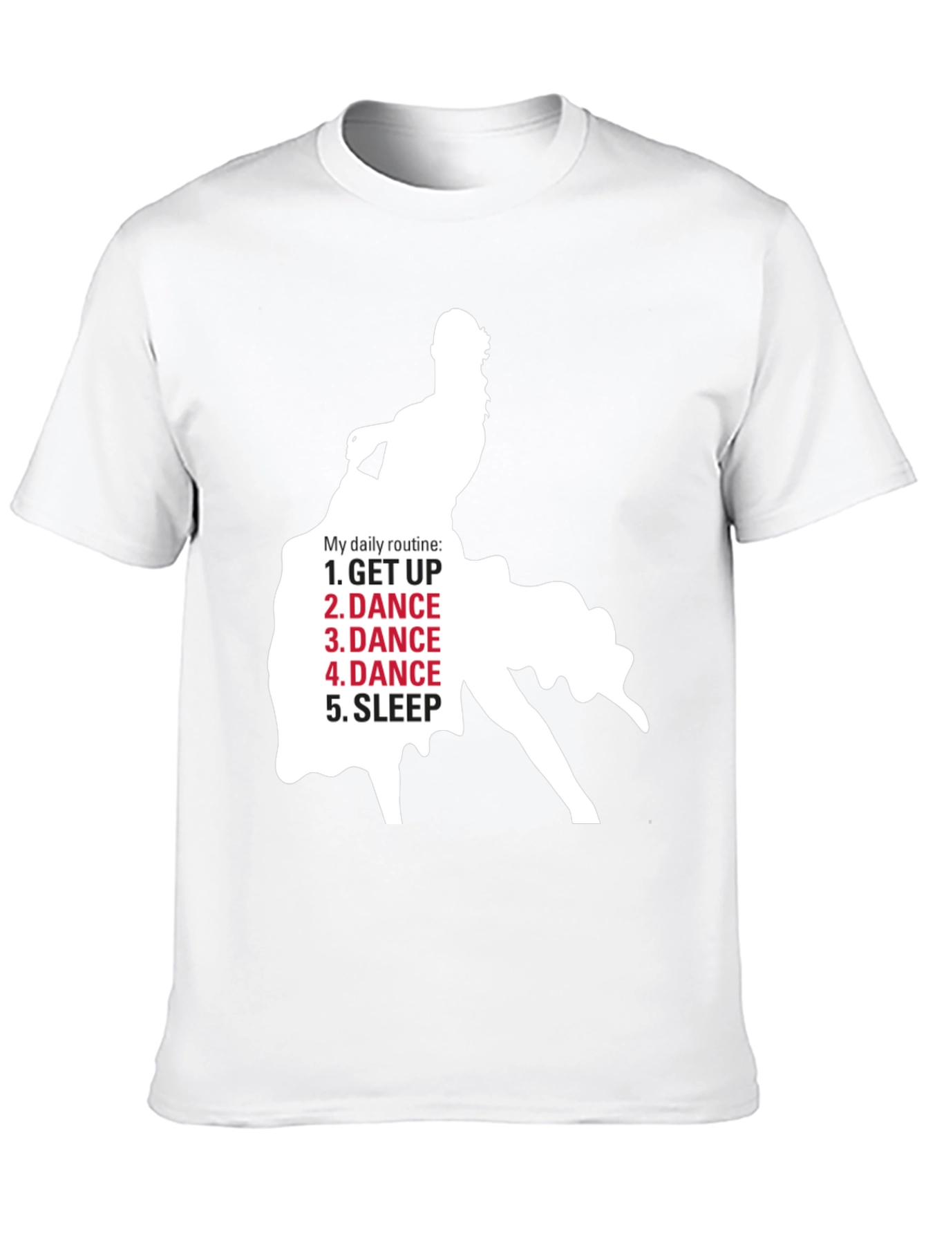 Dance Lovers Daily Routine Black T-Shirt