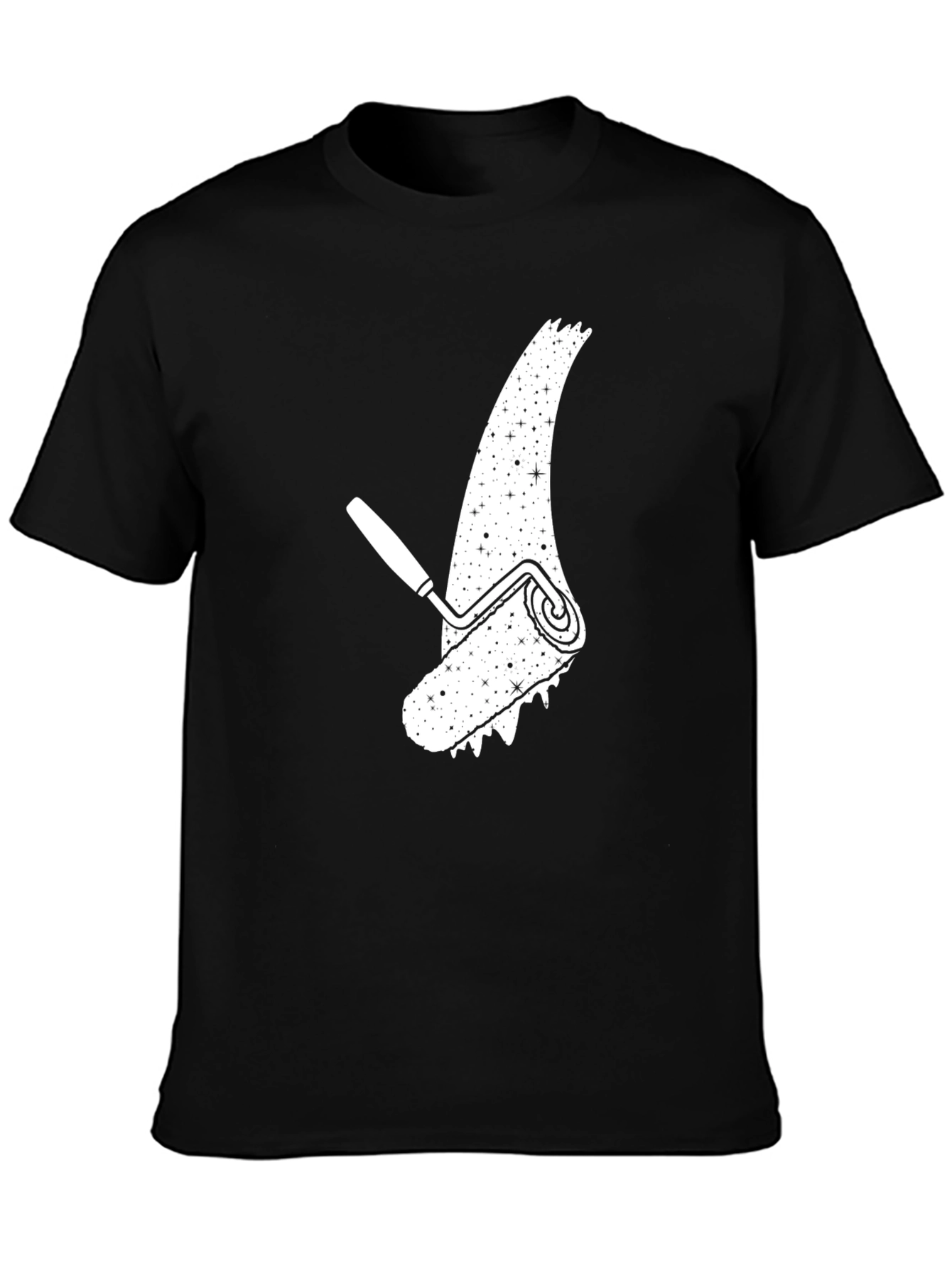 Paint Roller Sparkle Graphic Tee - Stylish Cotton Shirt