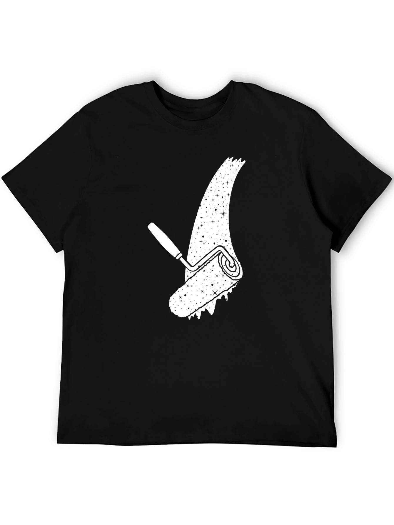 Paint Roller Sparkle Graphic Tee - Stylish Cotton Shirt