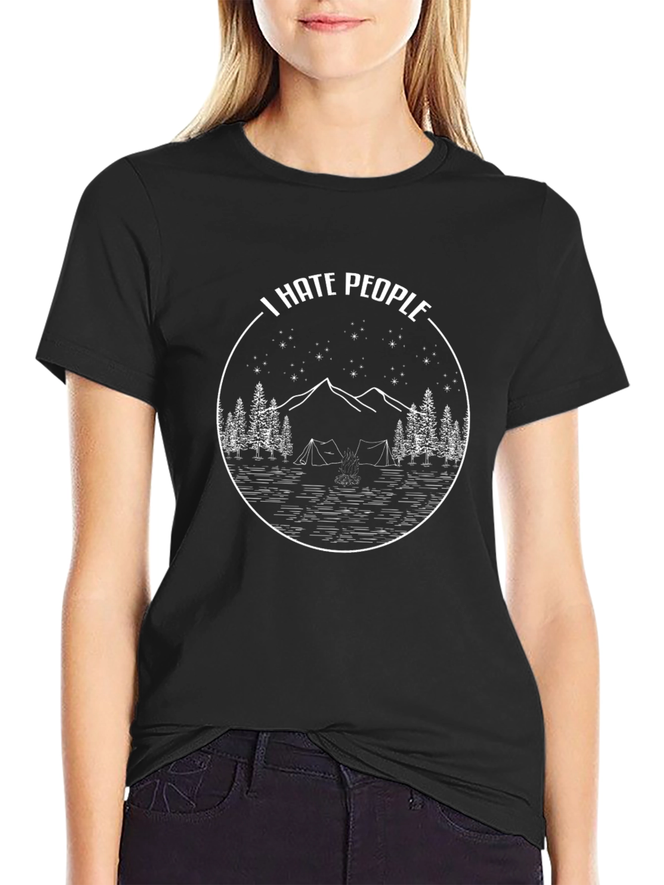 I Hate People Camping T-Shirt