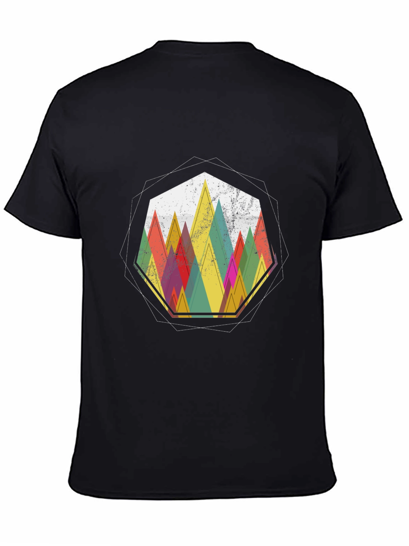 Geometric Mountain Graphic Tee - Stylish Casual Wear