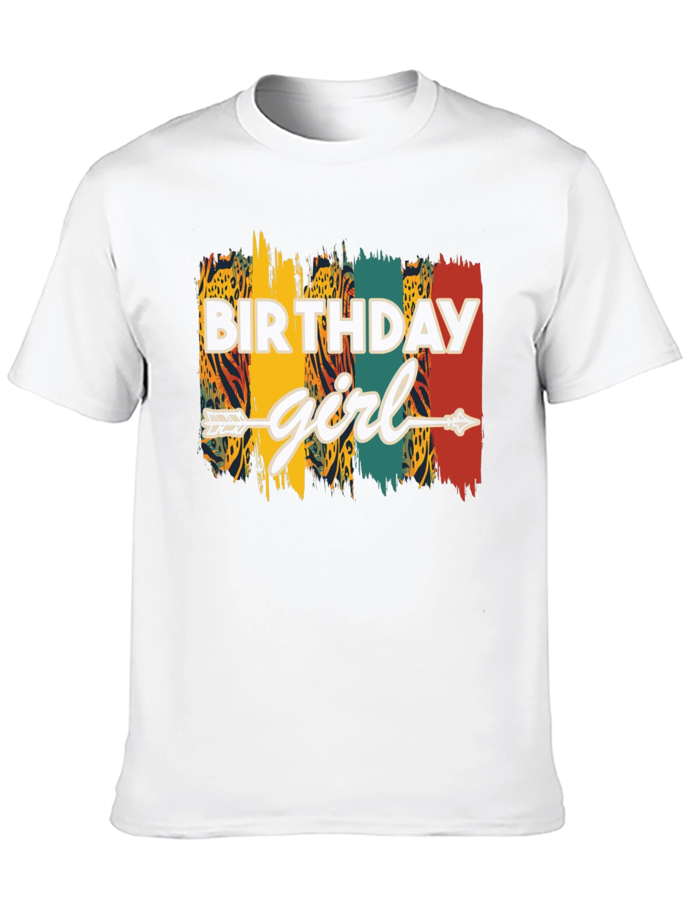 Birthday Girl Arrow Graphic Tee - Unisex Black T-Shirt