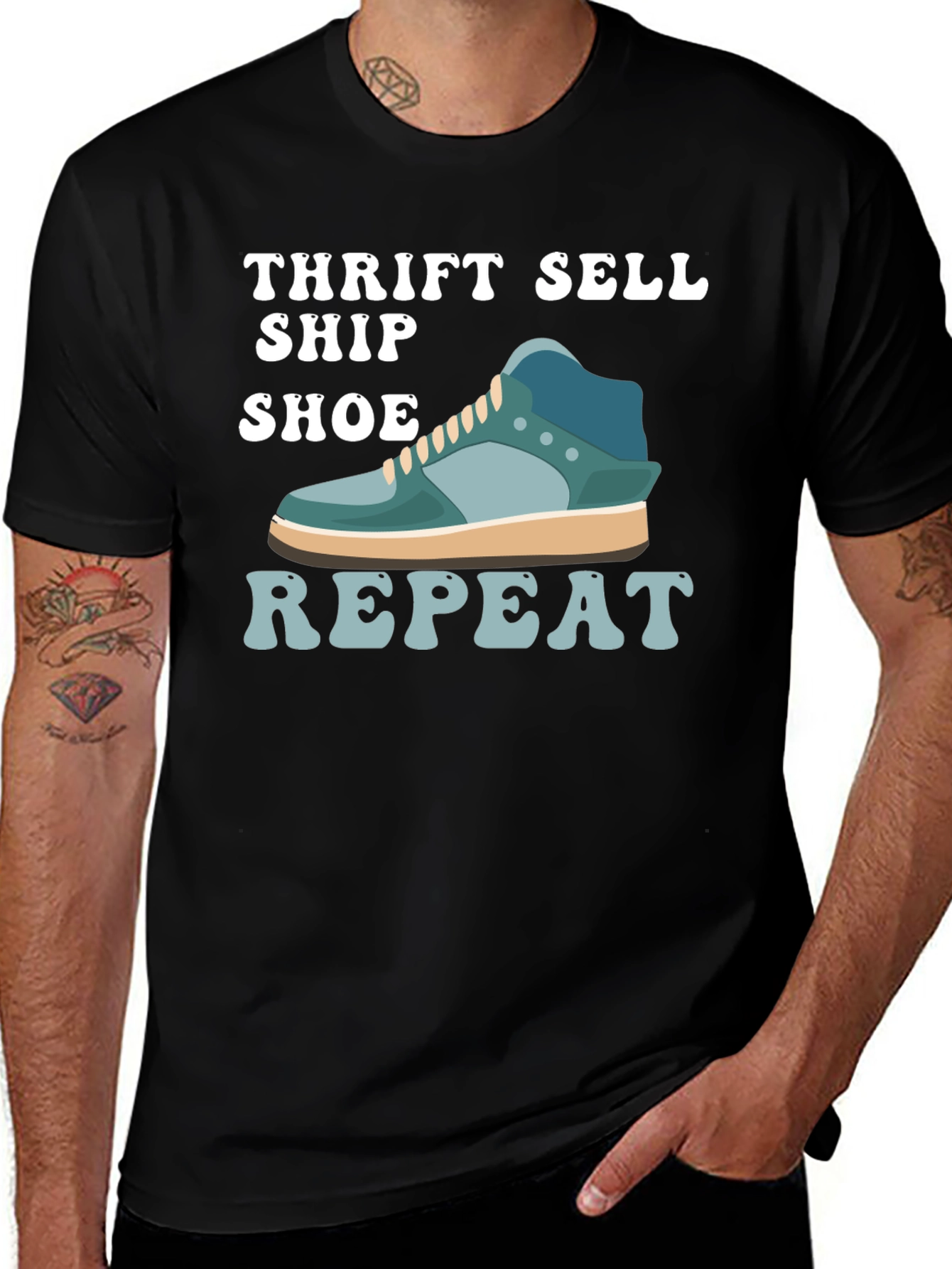 Thrift Sell Ship Shoe Repeat T-Shirt