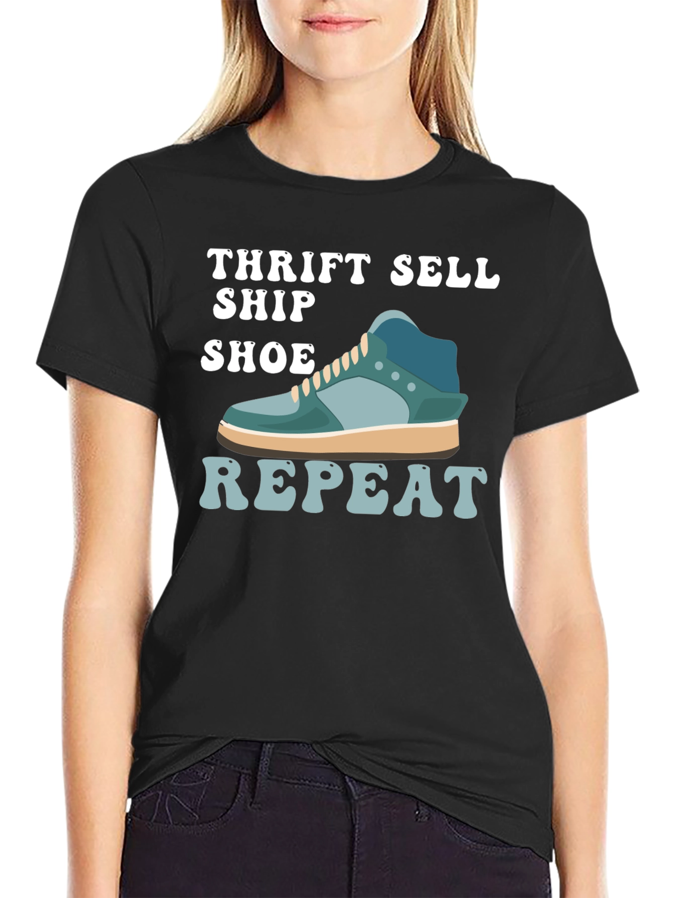 Thrift Sell Ship Shoe Repeat T-Shirt