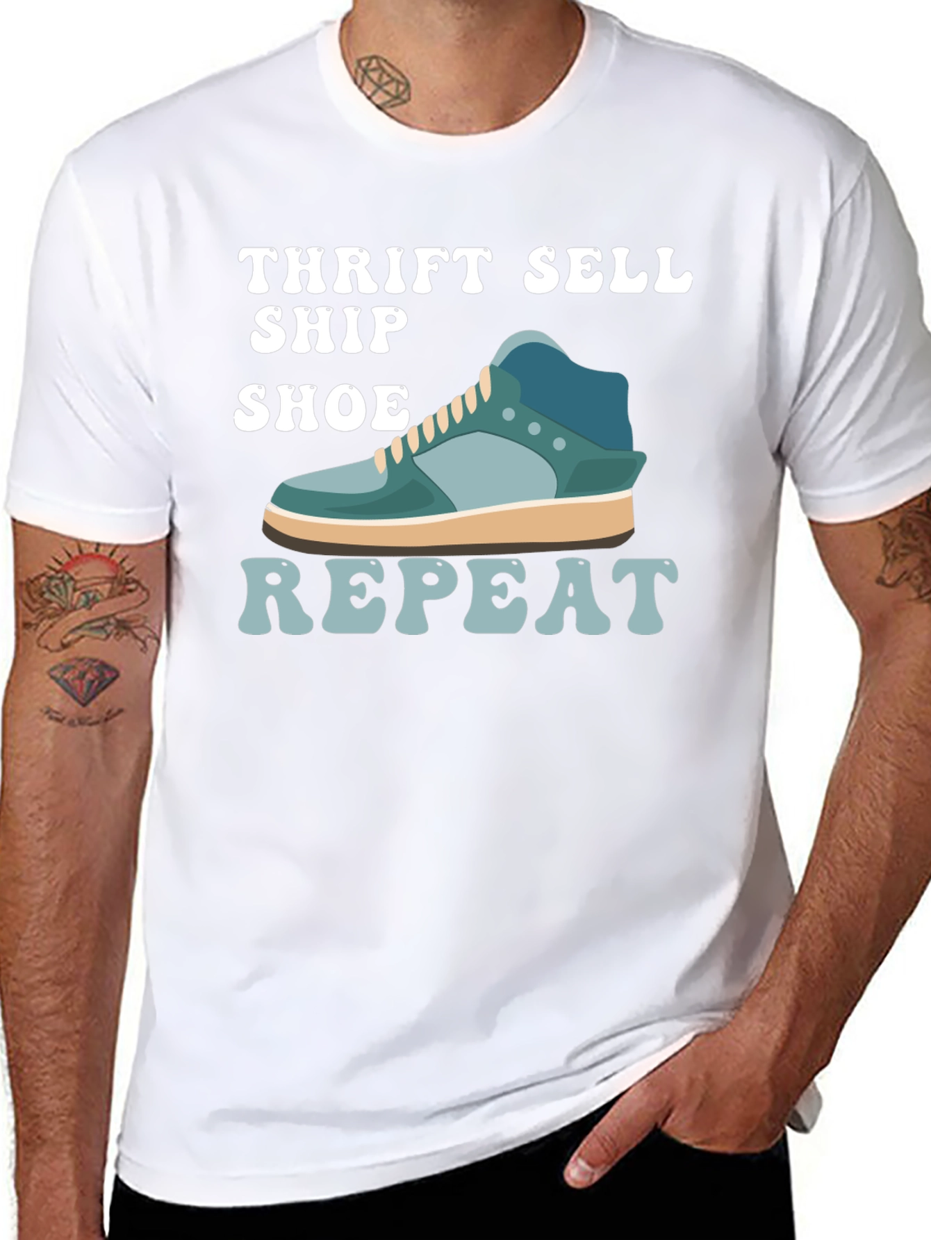 Thrift Sell Ship Shoe Repeat T-Shirt