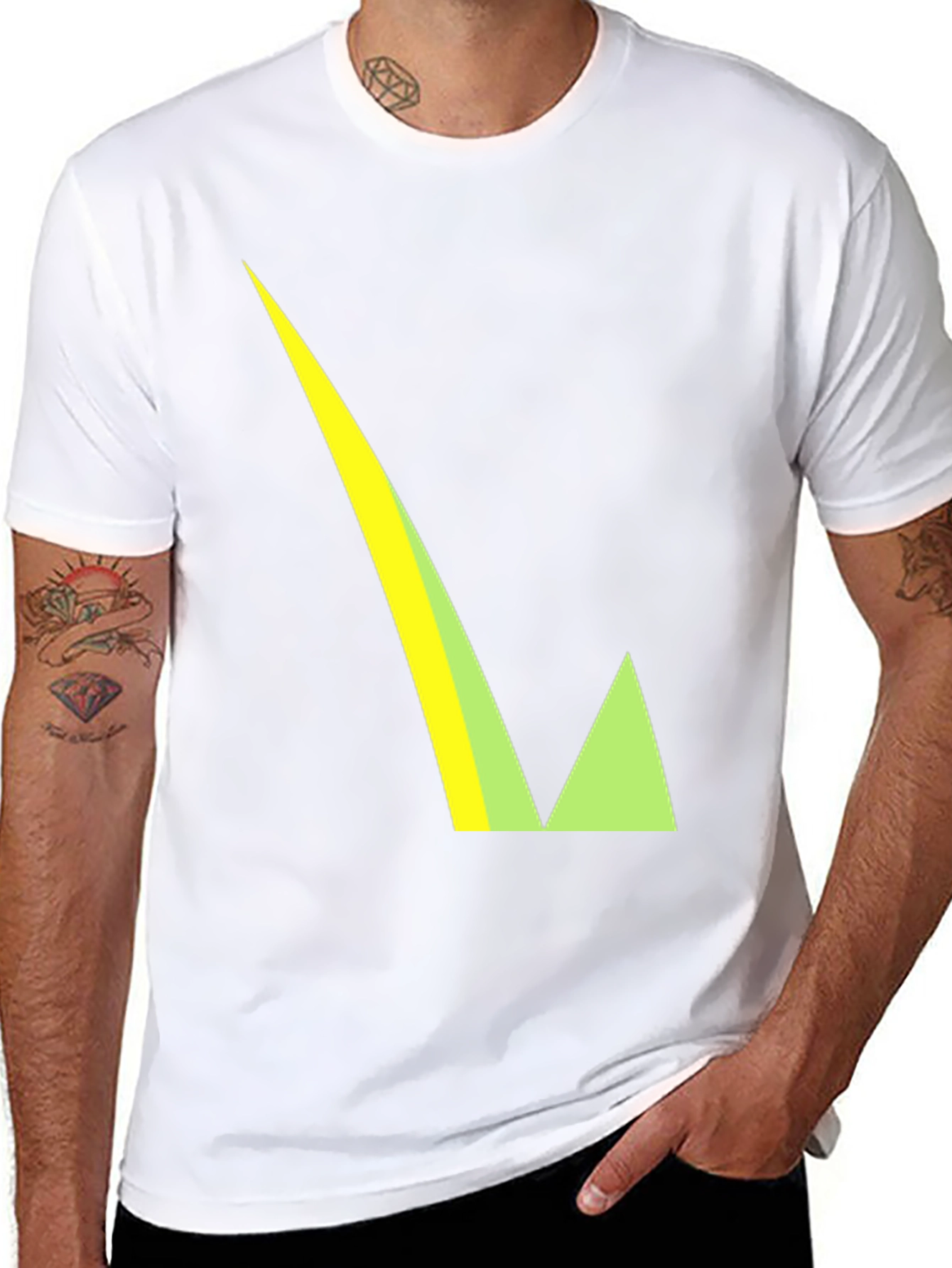 Geometric Arrow Tee - Modern Graphic T-Shirt
