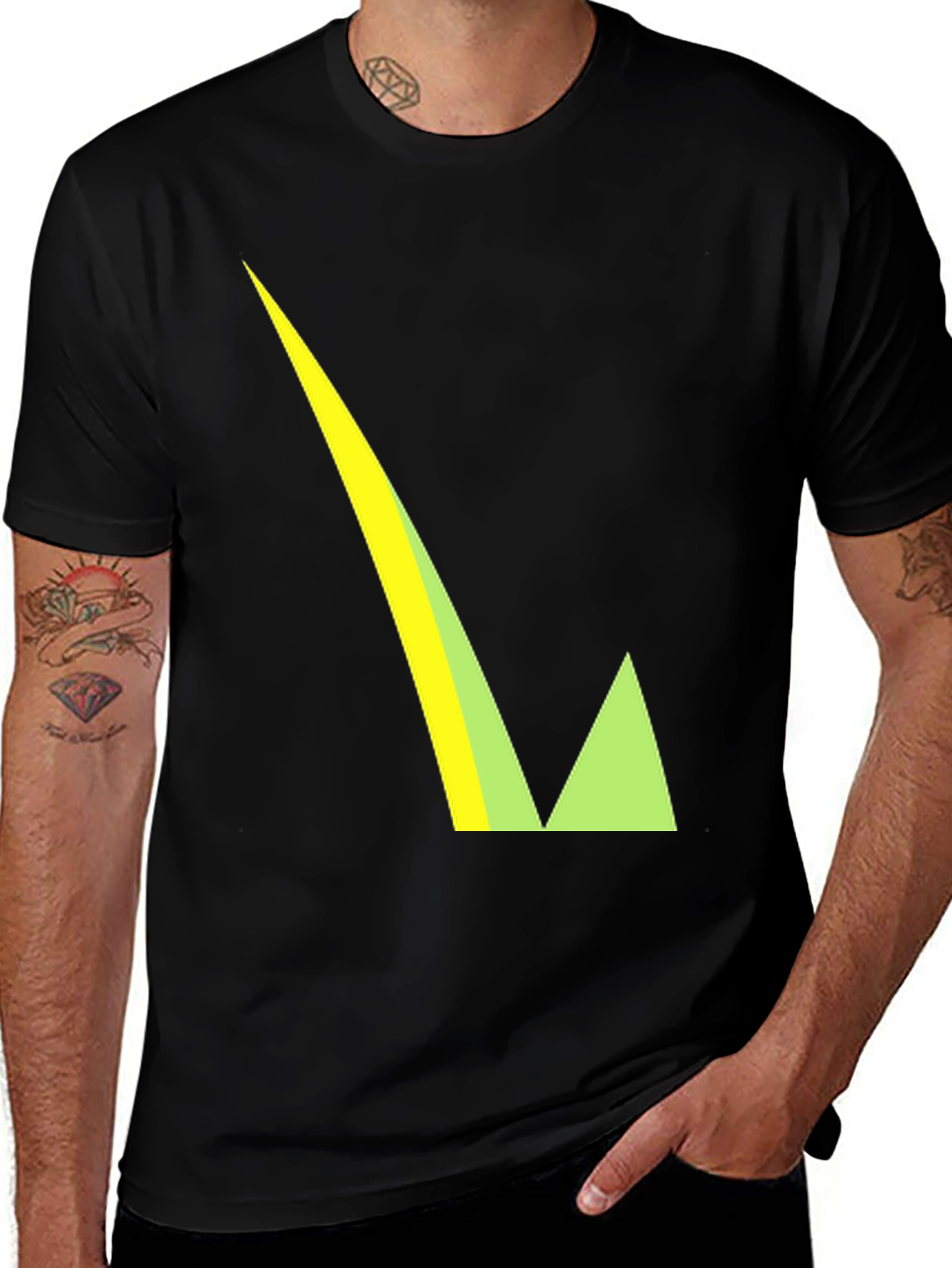 Geometric Arrow Tee - Modern Graphic T-Shirt