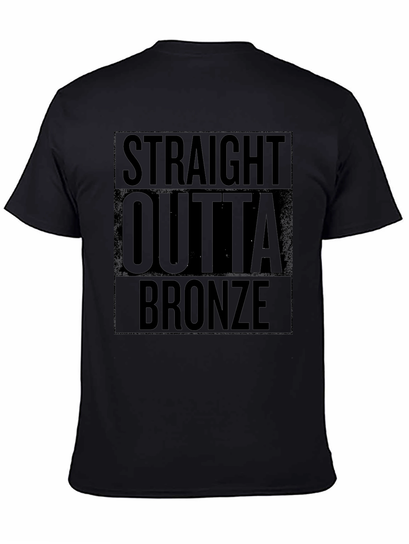 Straight Outta Bronze Black Graphic Tee
