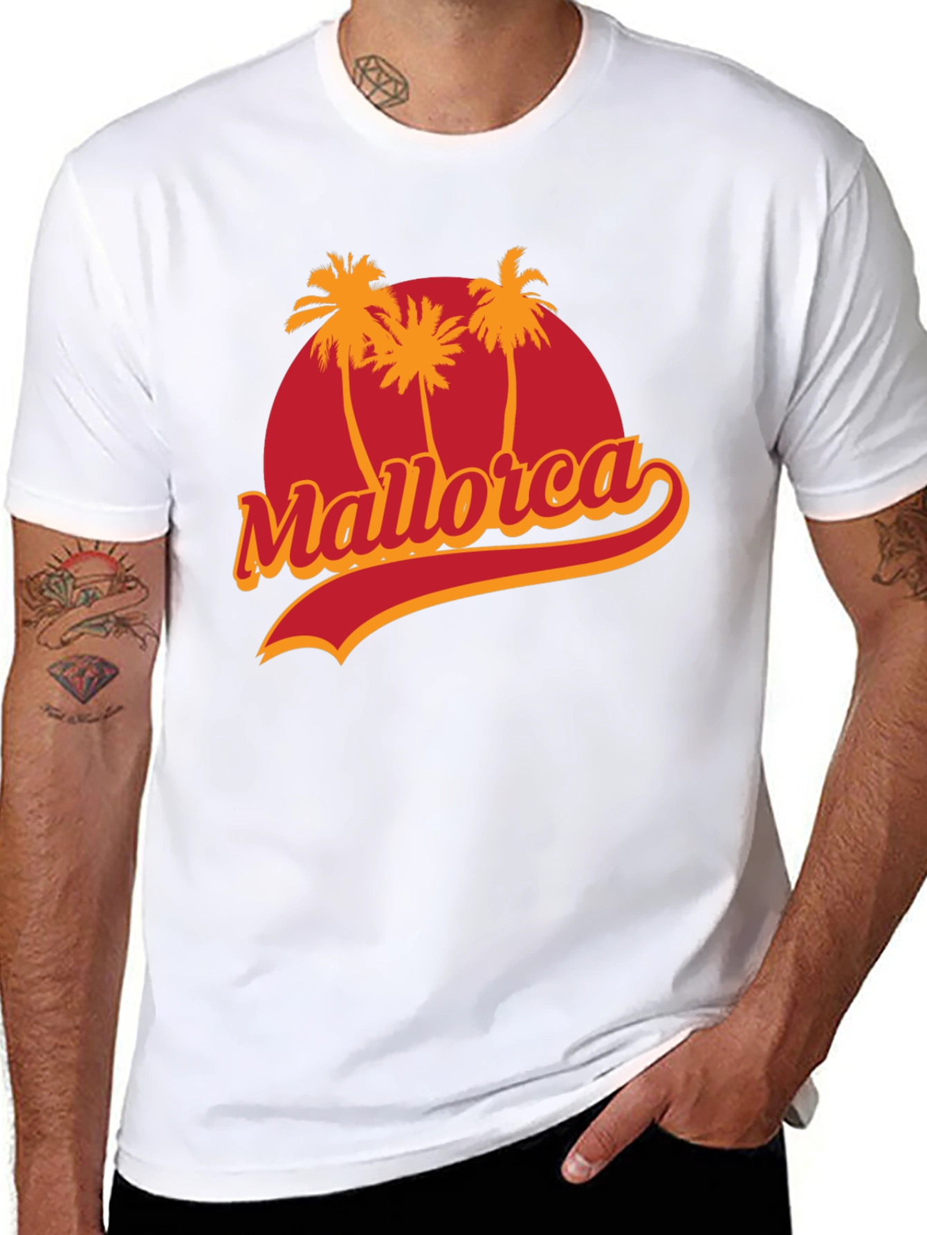 Mallorca Palm Tree Graphic Tee