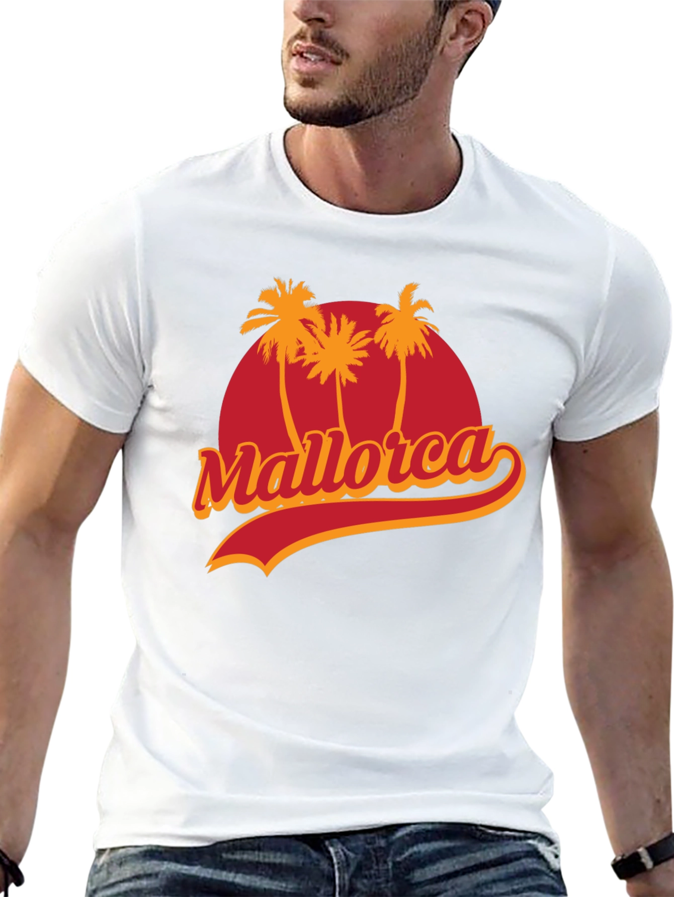 Mallorca Palm Tree Graphic Tee