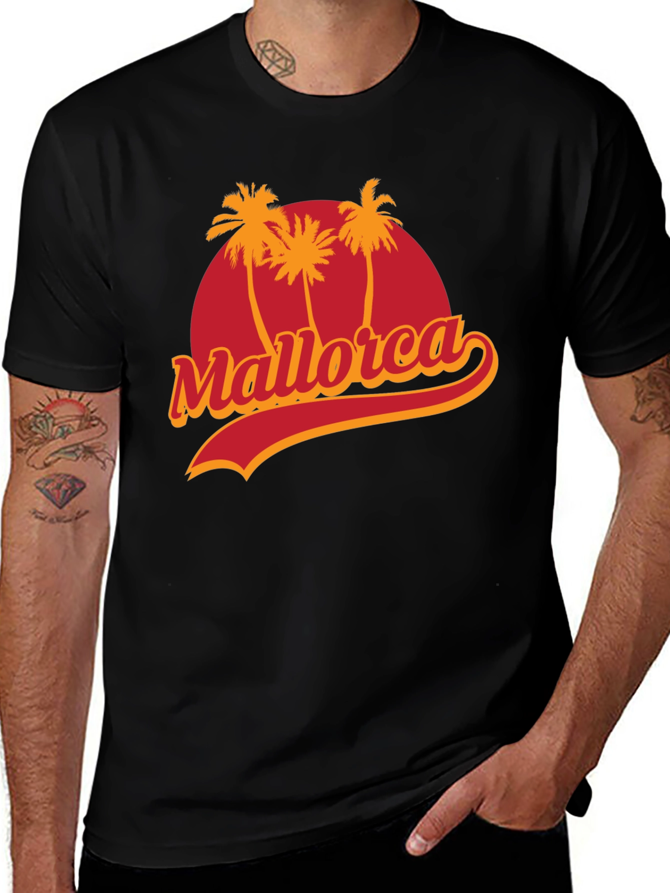 Mallorca Palm Tree Graphic Tee