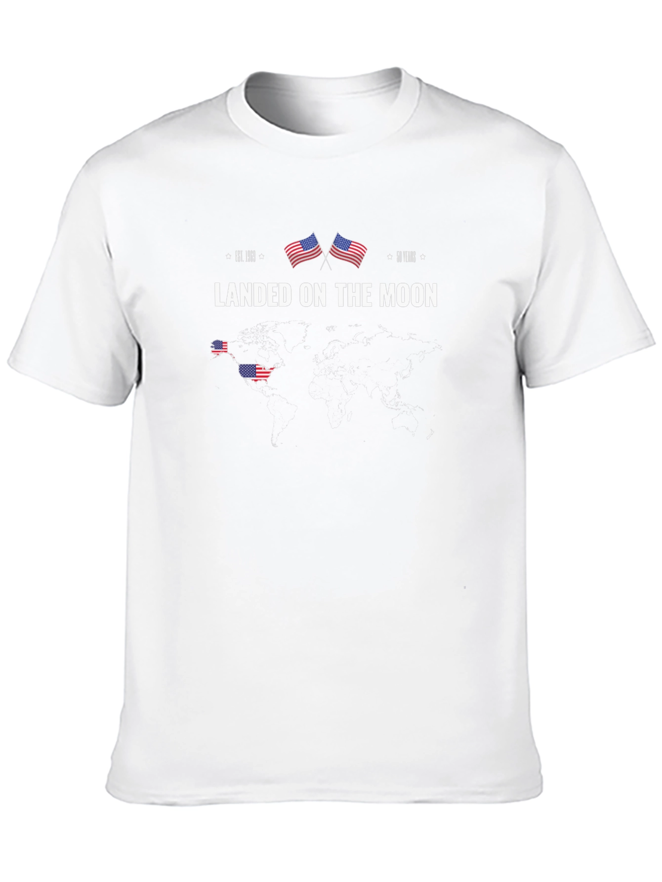 Retro Landed on the Moon Graphic Tee
