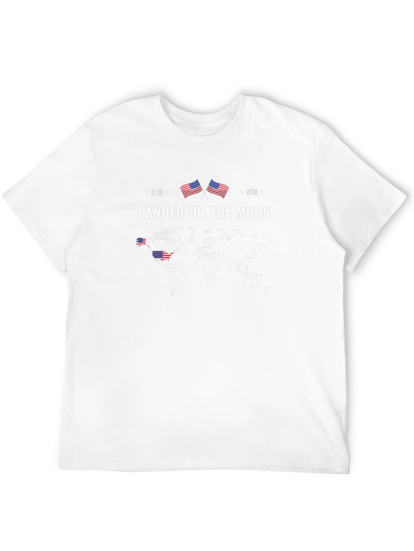 Retro Landed on the Moon Graphic Tee