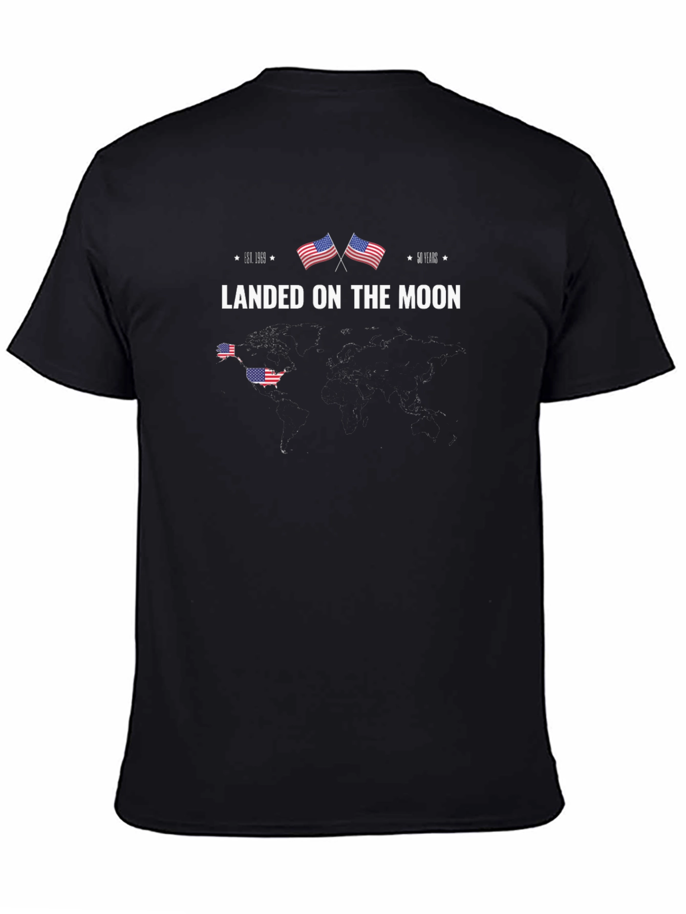 Retro Landed on the Moon Graphic Tee