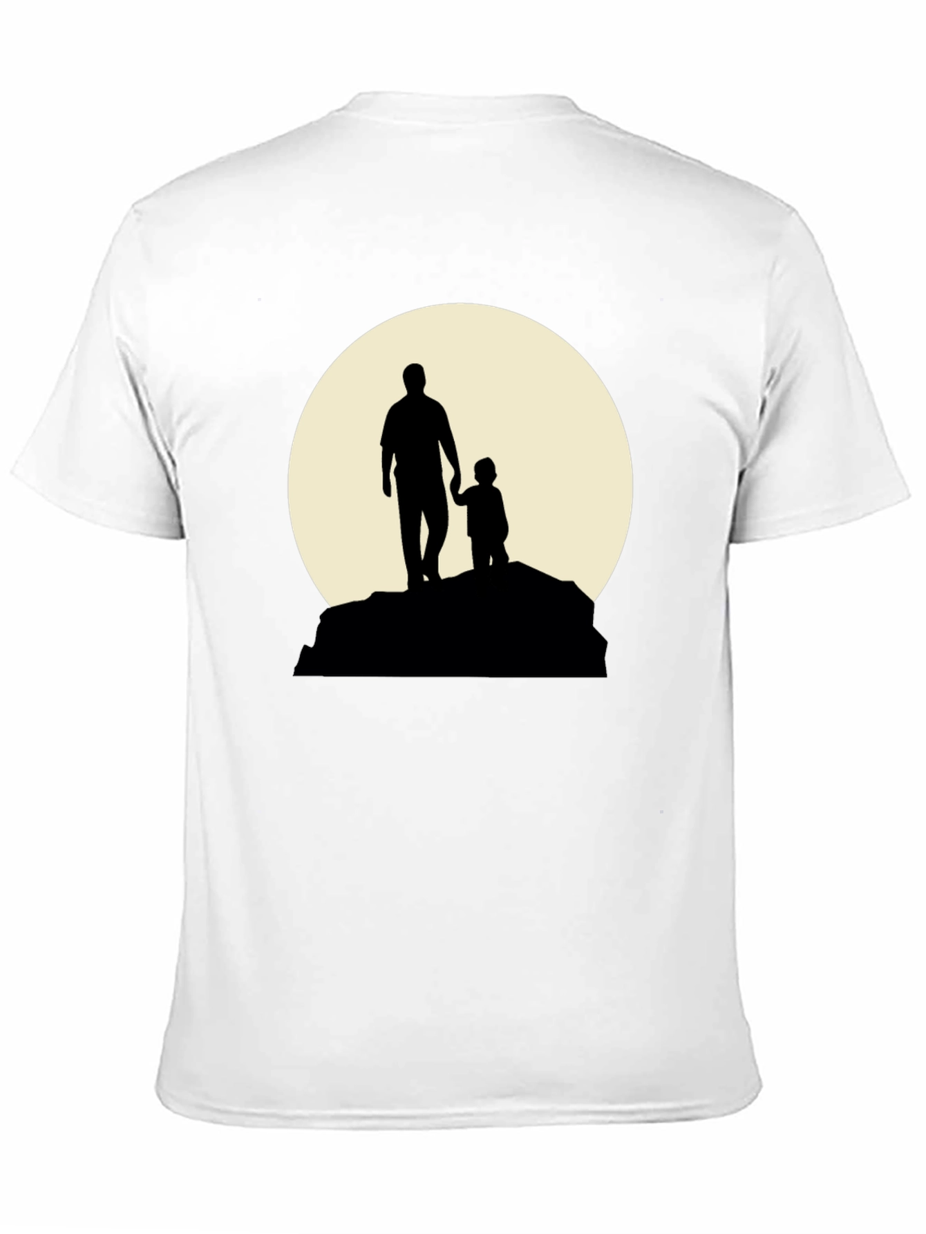 Father & Child Silhouette Graphic T-Shirt