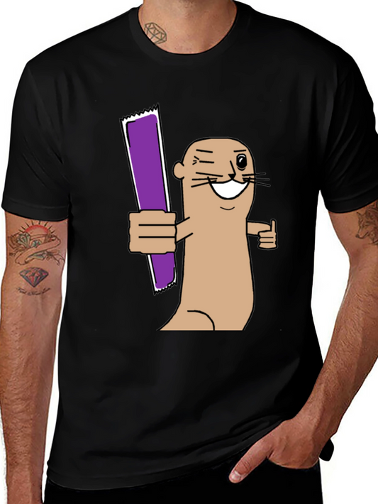 Funny Otter Purple Bar T-Shirt