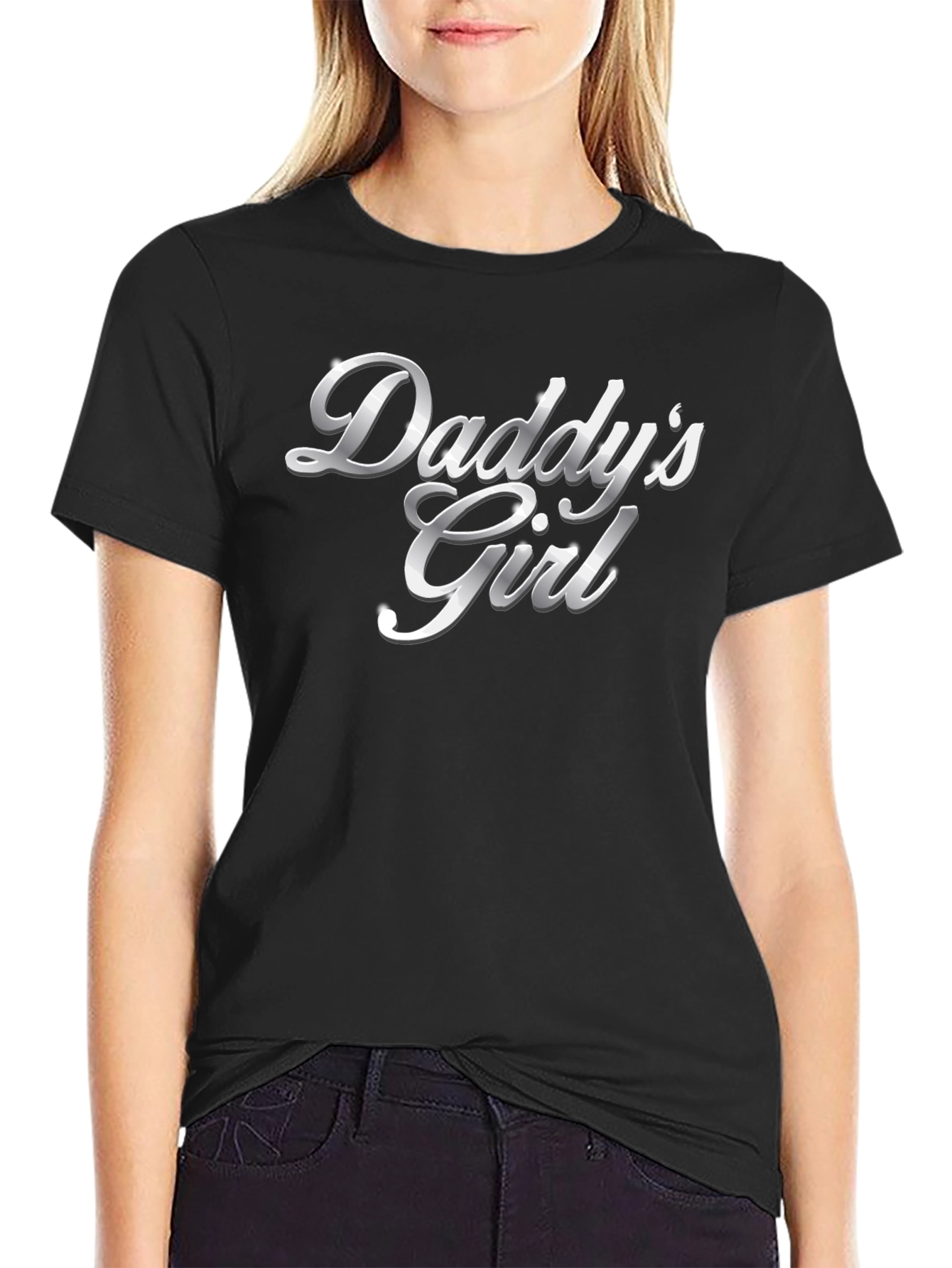 Daddys Girl Black T-Shirt