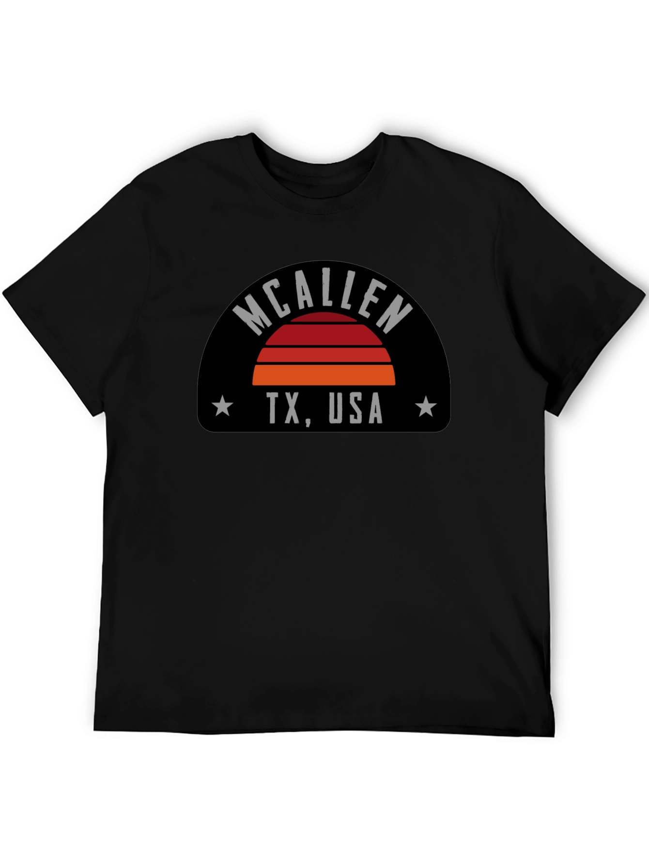 McAllen TX USA Graphic Tee - Retro Sunset T-Shirt