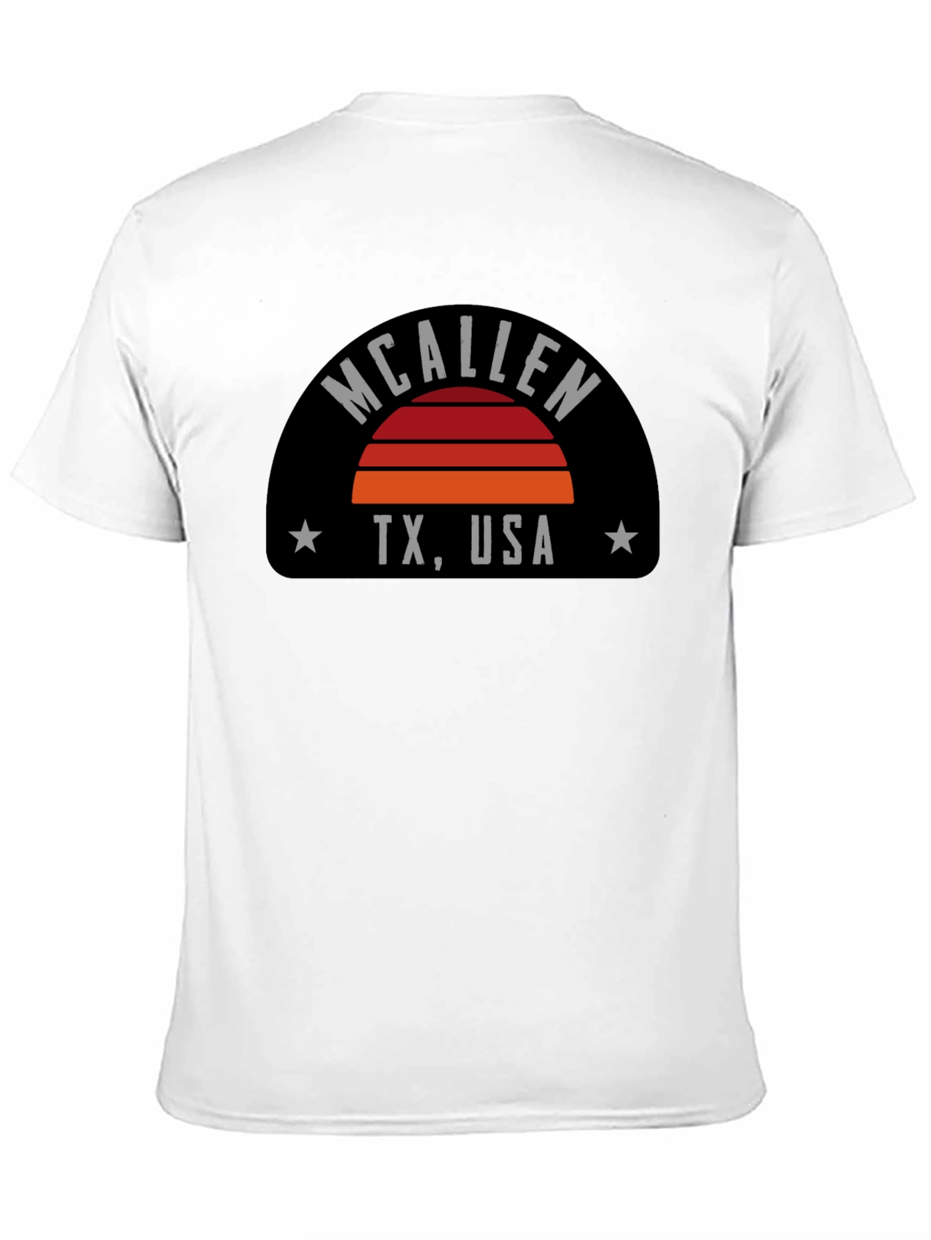 McAllen TX USA Graphic Tee - Retro Sunset T-Shirt