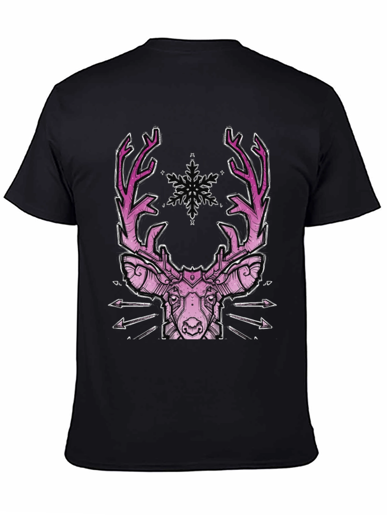Geometric Pink Deer Graphic Tee