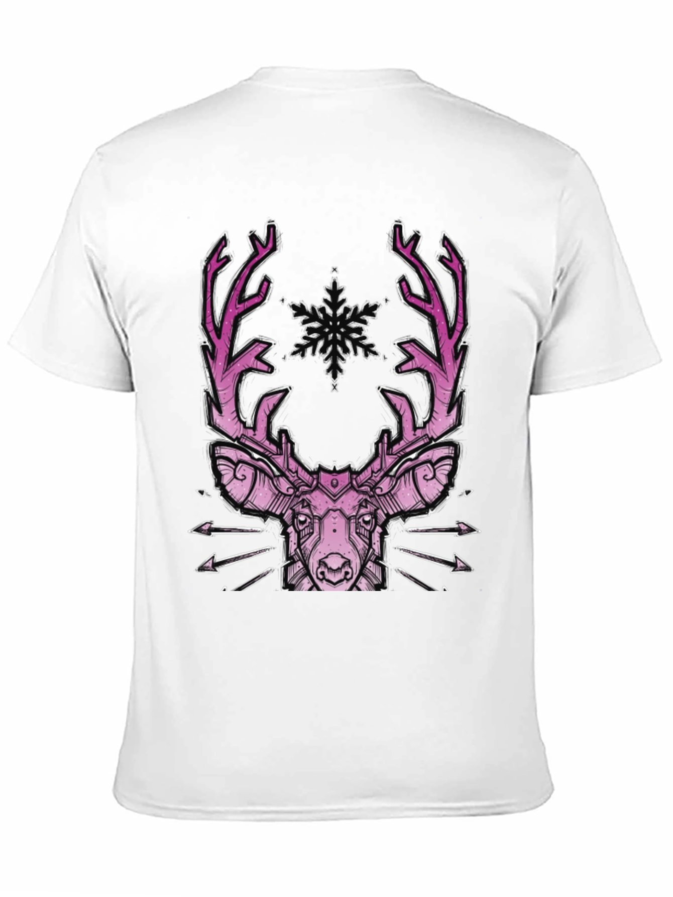 Geometric Pink Deer Graphic Tee