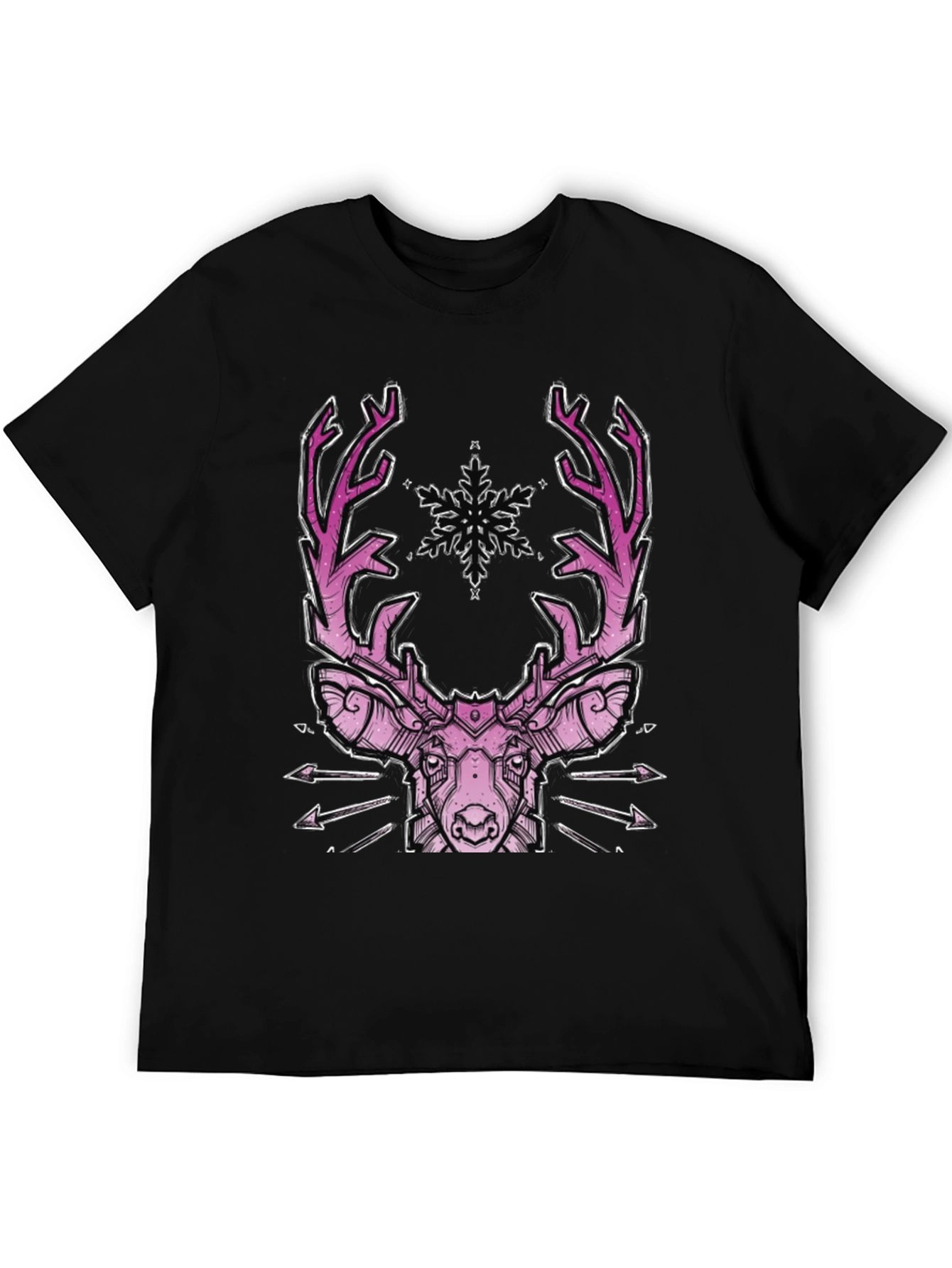 Geometric Pink Deer Graphic Tee
