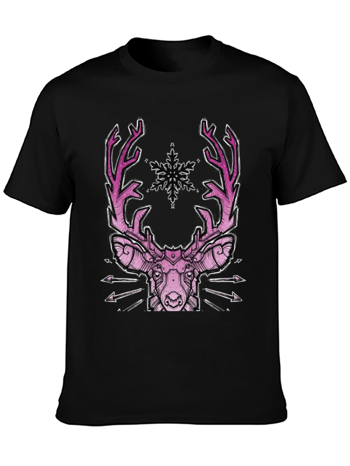 Geometric Pink Deer Graphic Tee