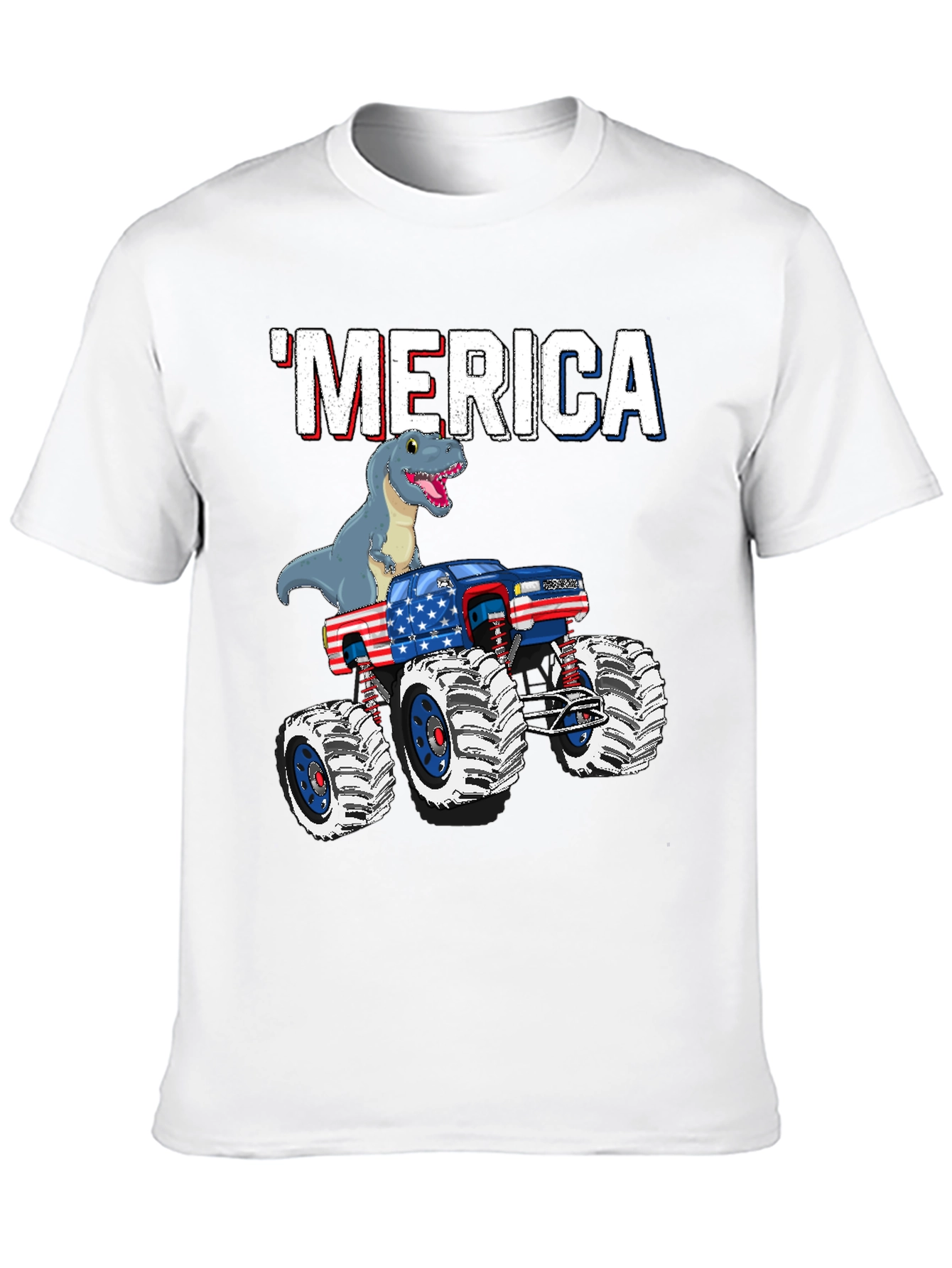 MERICA Rex Monster Truck T-Shirt