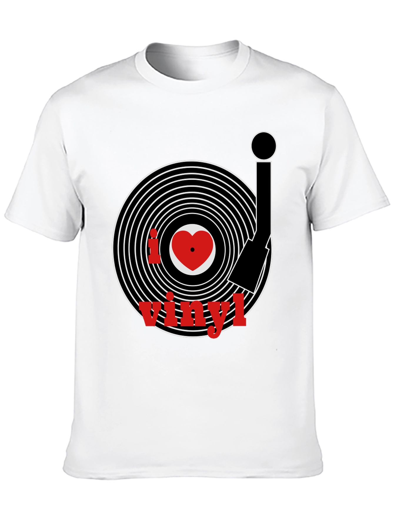 I Love Vinyl Black T-Shirt