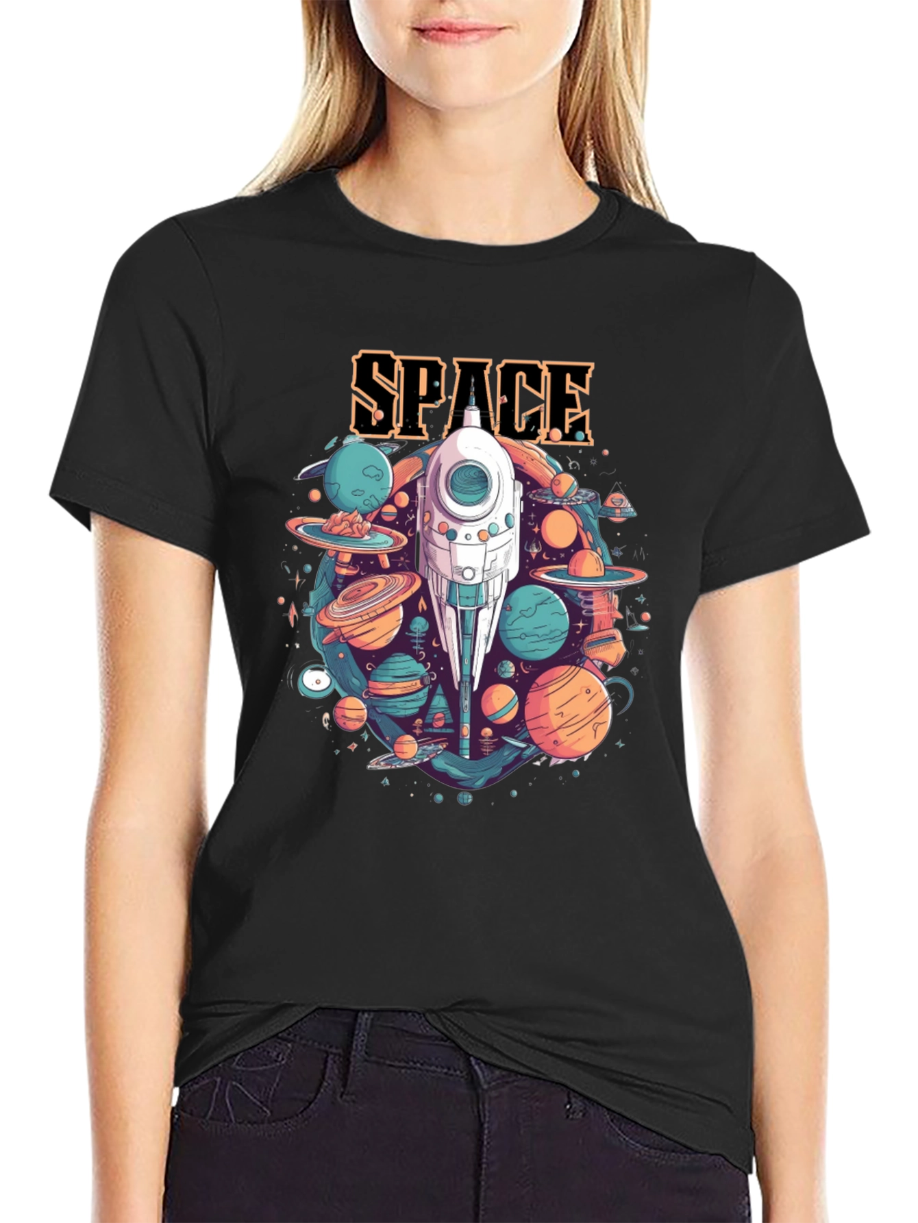 Space Adventure Graphic T-Shirt - Premium Cotton Tee