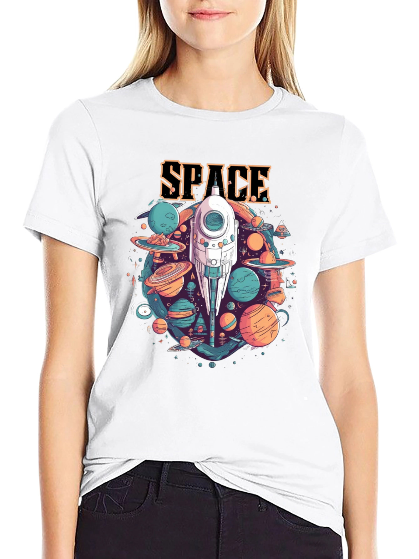 Space Adventure Graphic T-Shirt - Premium Cotton Tee