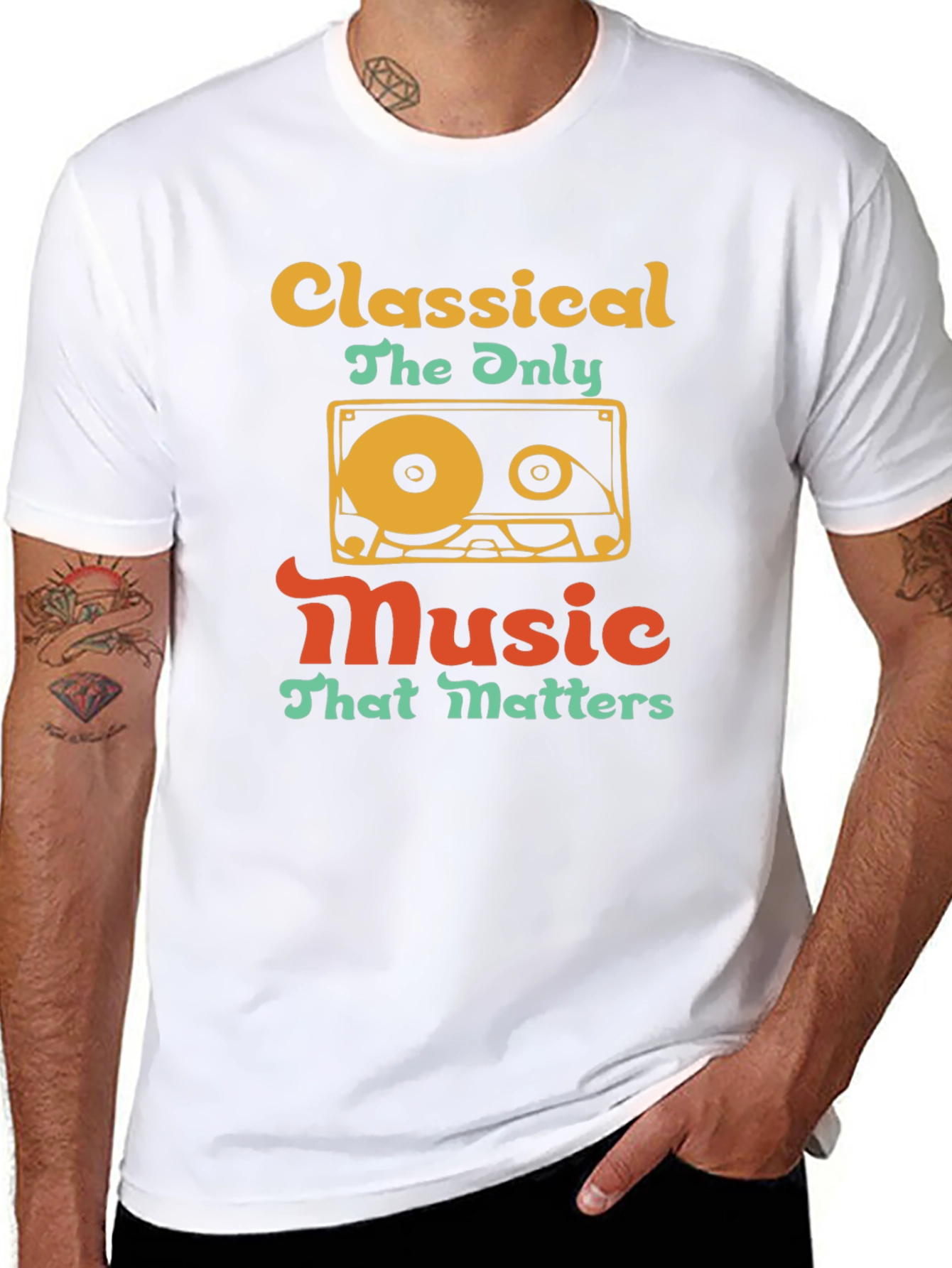 Classical Music T-Shirt - Retro Cassette Design