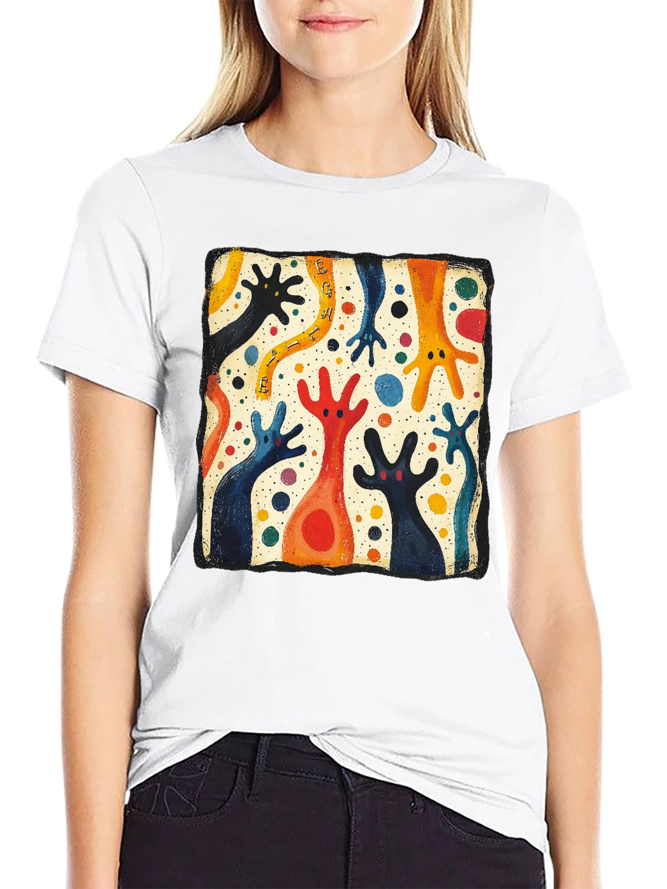 Abstract Colorful Creature Tee
