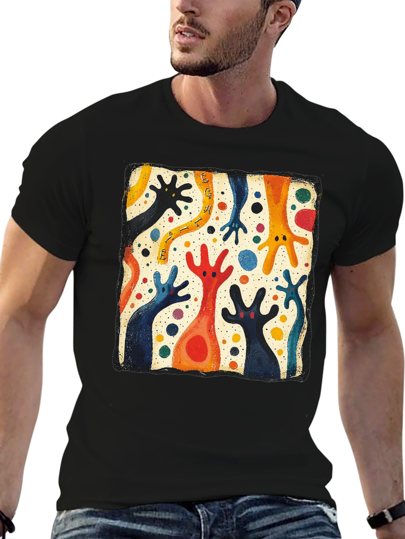 Abstract Colorful Creature Tee