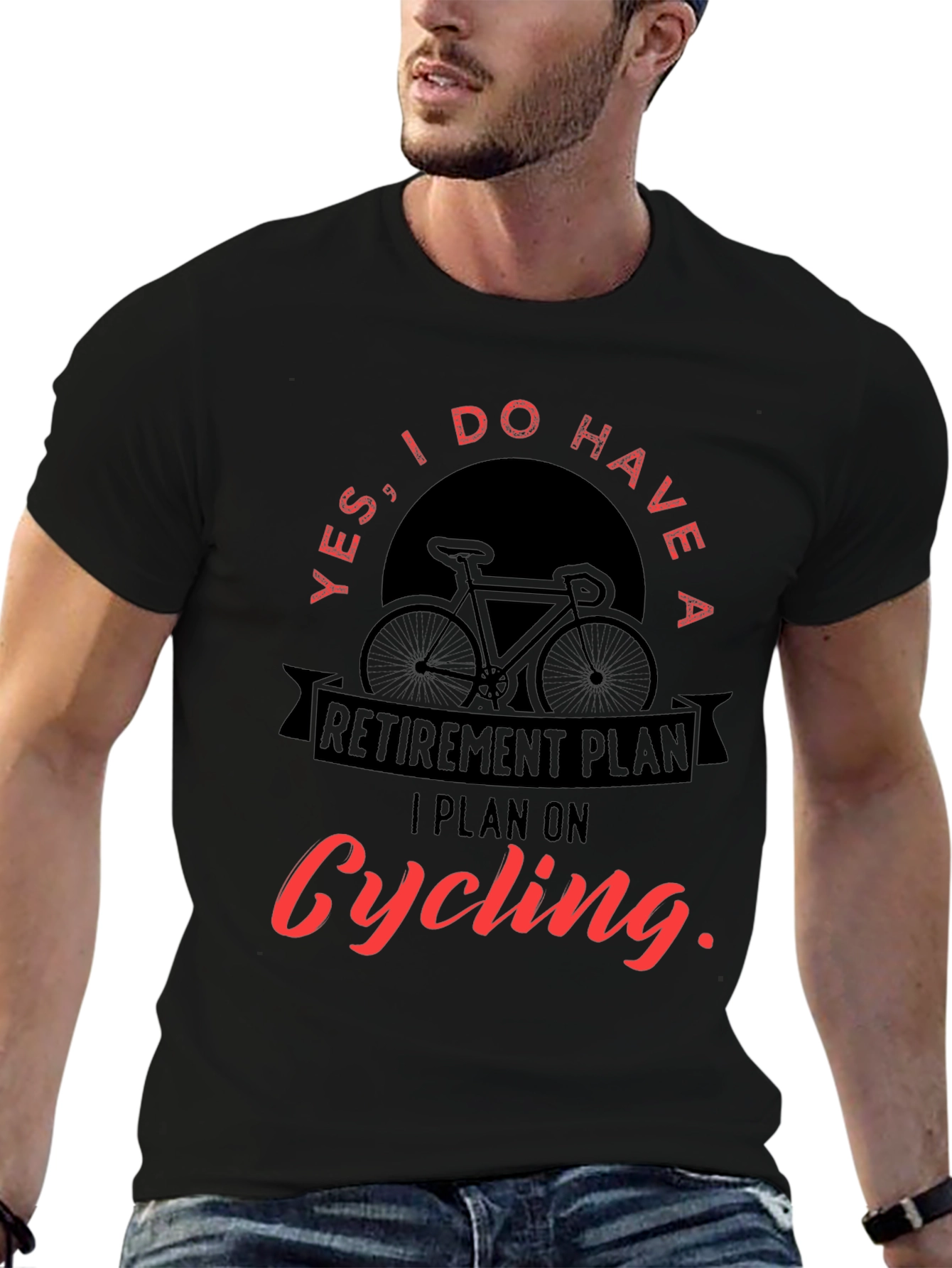 Cycling Retirement Plan Graphic T-Shirt